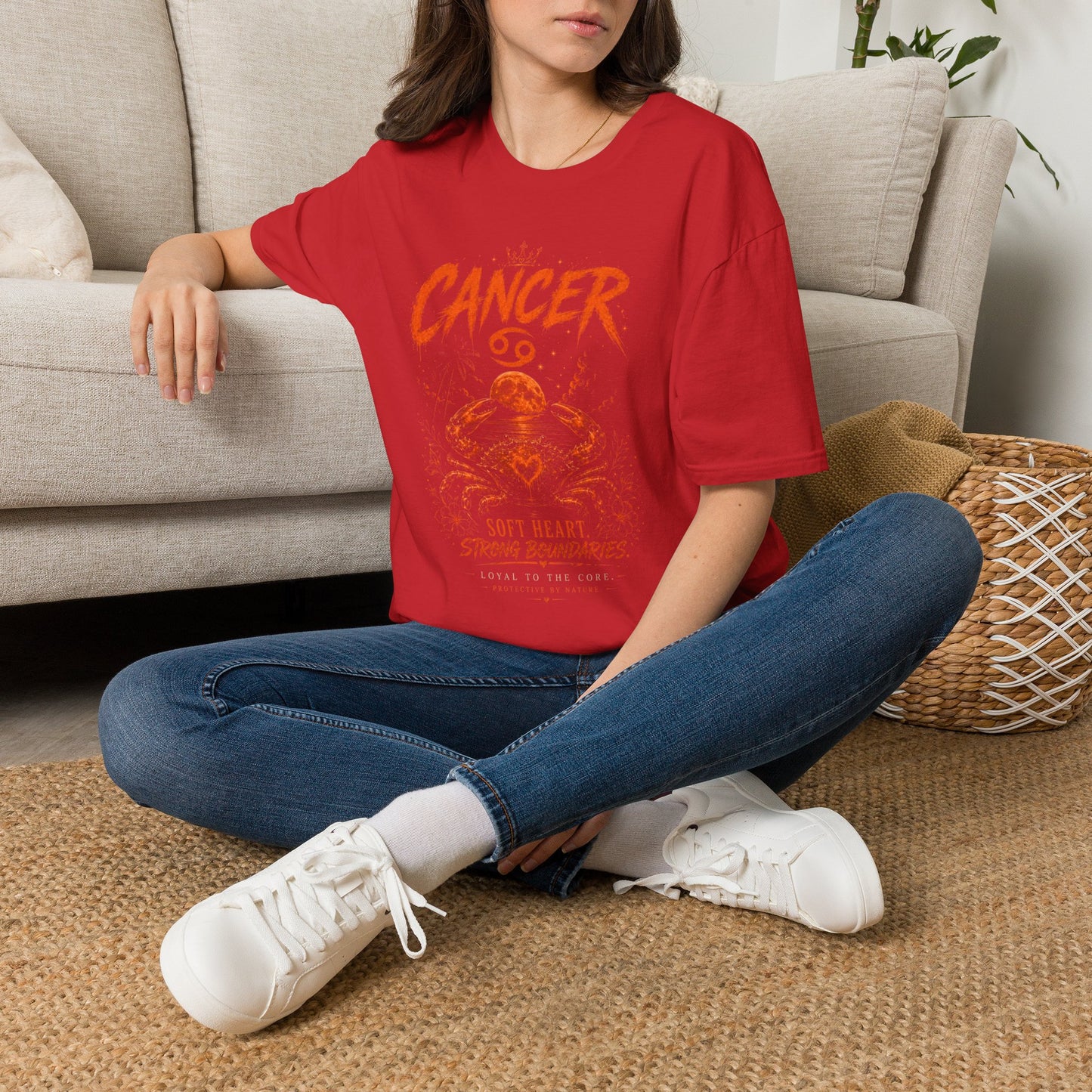 Cancer Zodiac T‑Shirt — Strong Boundaries Cancer Sign Tee