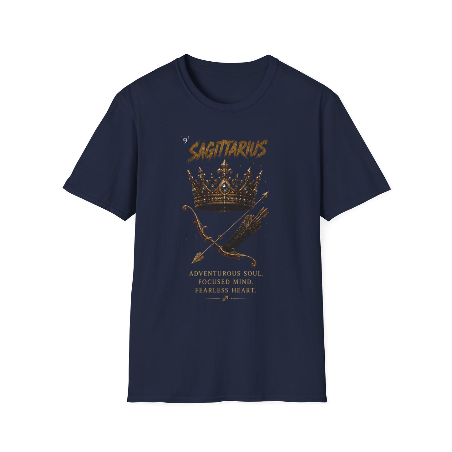 Sagittarius Crown T-Shirt — Zodiac Archer Graphic Tee