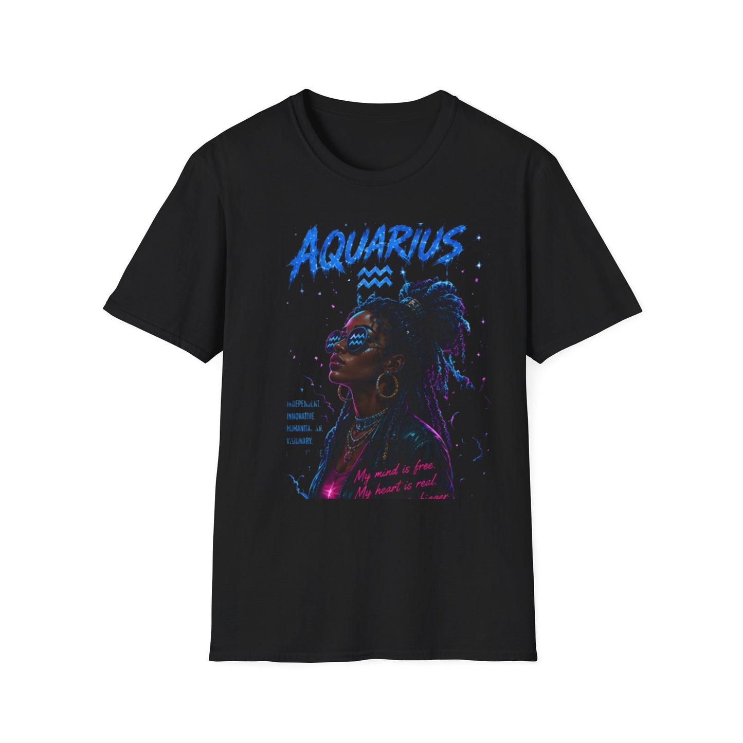 Aquarius Zodiac T-Shirt — Afrocentric Horoscope Tee