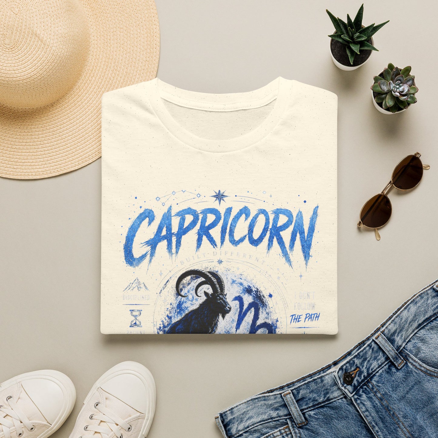 Capricorn Zodiac T-Shirt — Illustrated Goat Astrology Tee