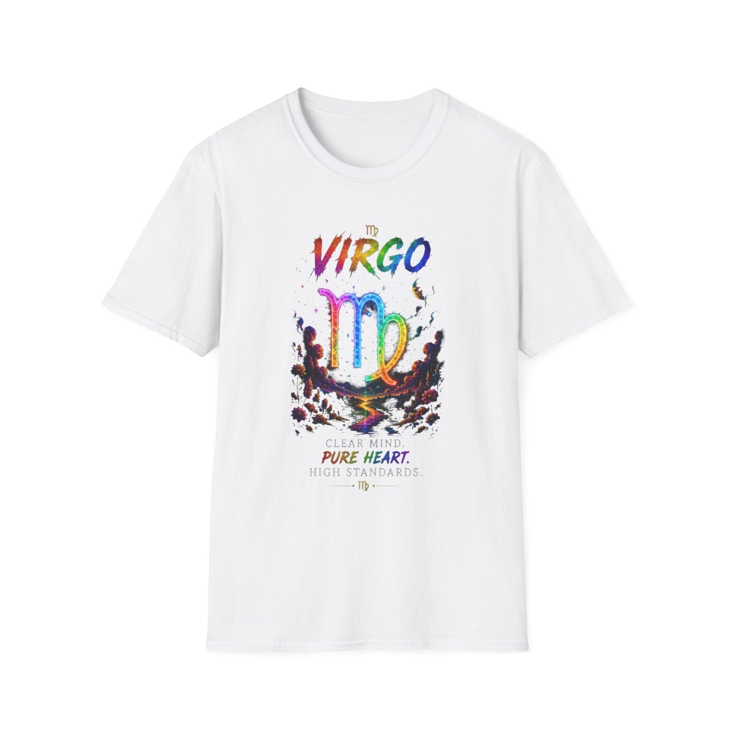 Virgo Rainbow Zodiac T-Shirt — Colorful Virgo Astrology Tee