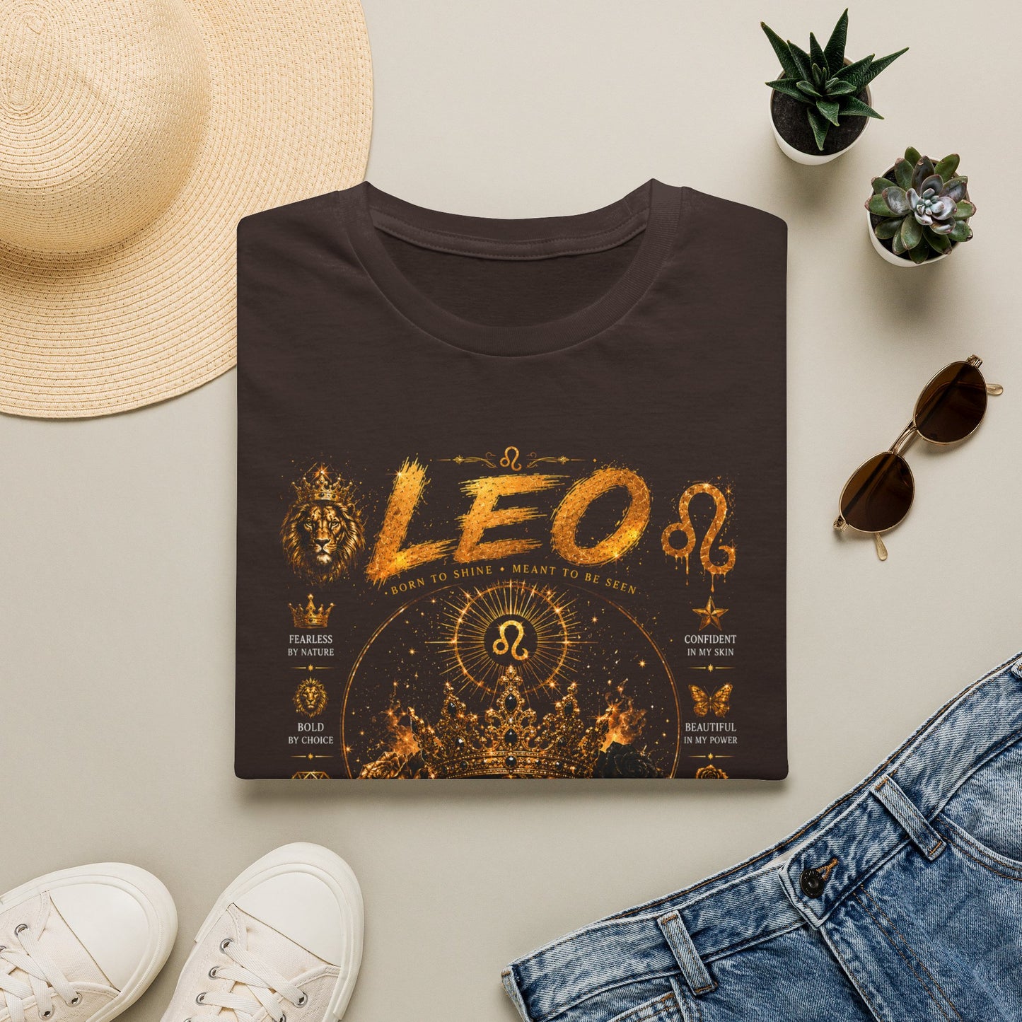 Leo Zodiac T-Shirt — 'Made to Stand Out' Astrology Tee