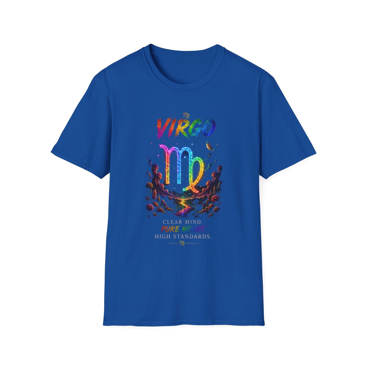 Virgo Rainbow Zodiac T-Shirt — Colorful Virgo Astrology Tee