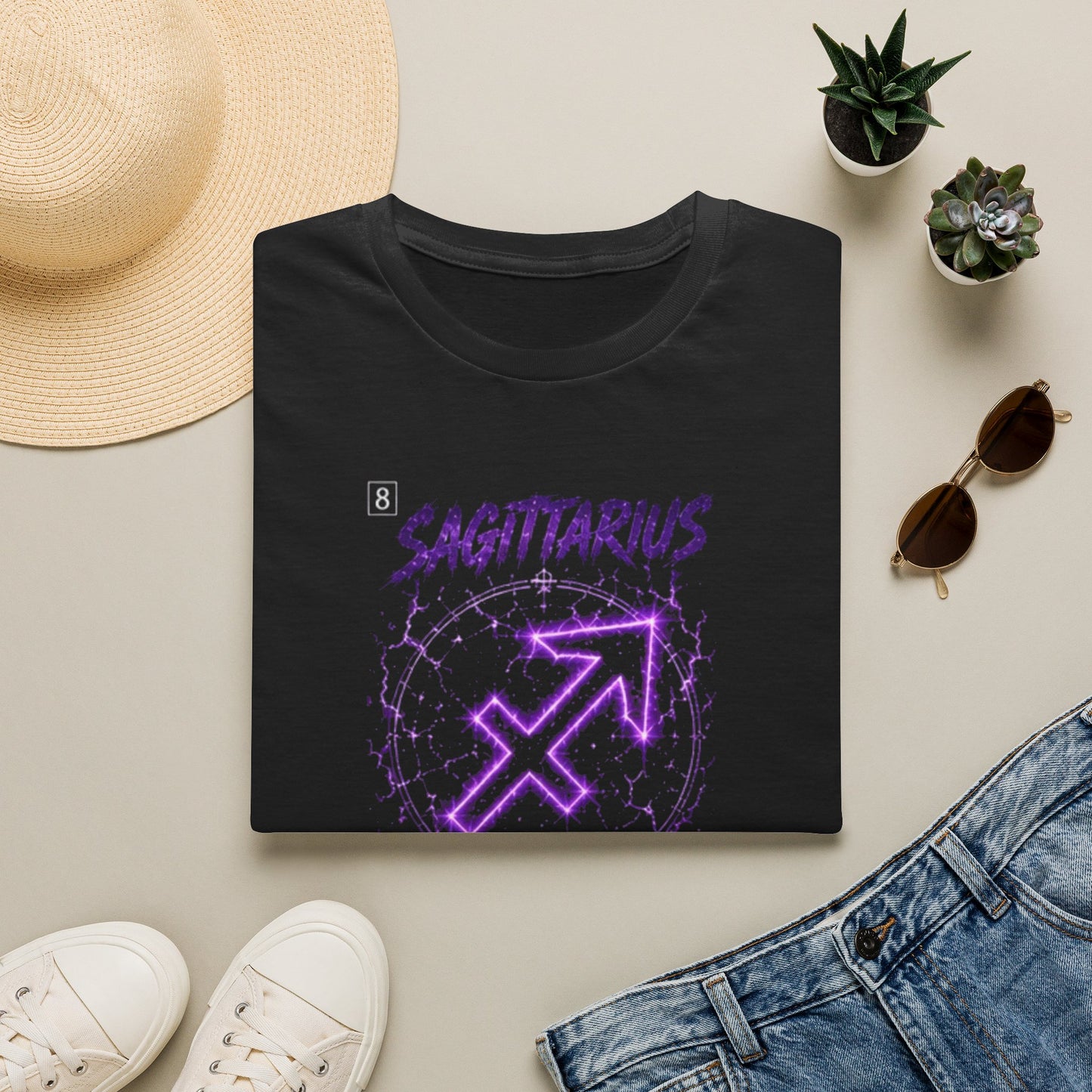 Sagittarius Zodiac T-Shirt — "Has No Boundaries" Archery Sign Graphic