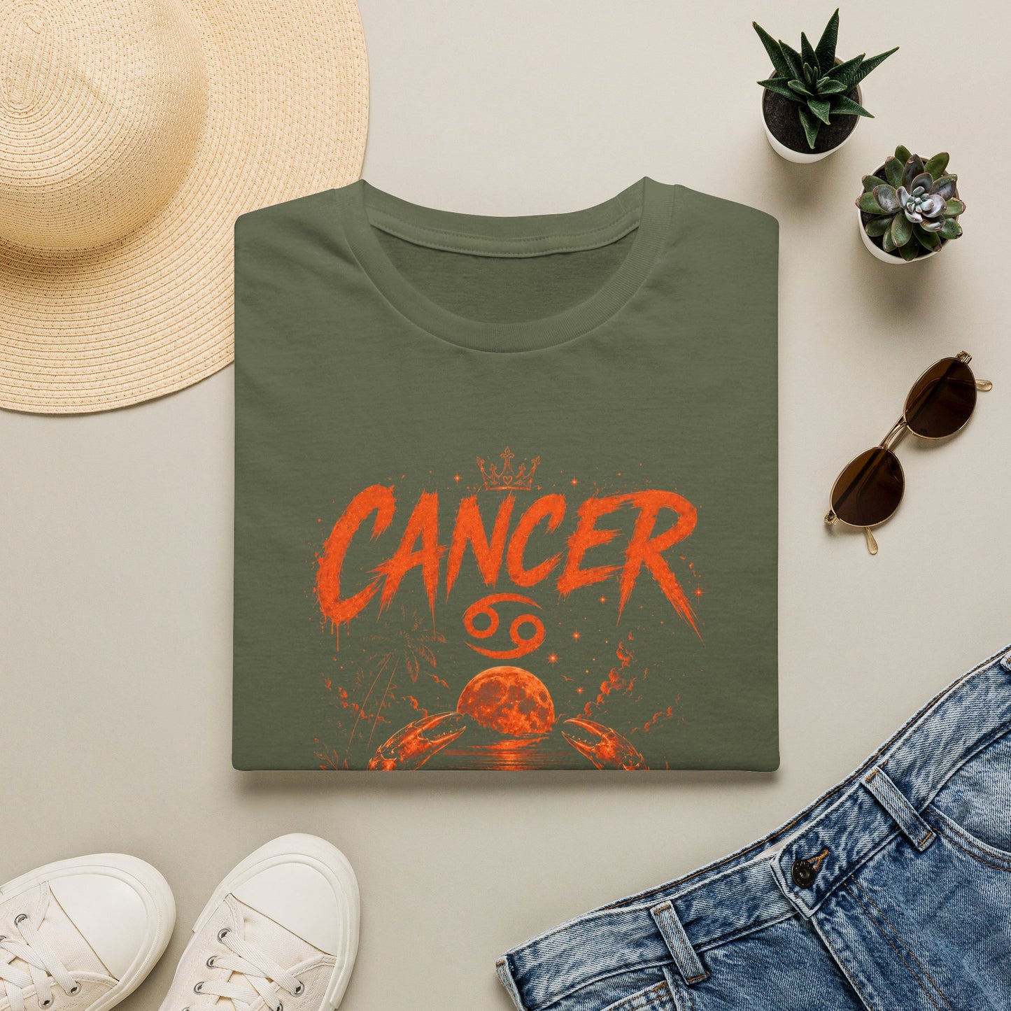 Cancer Zodiac T‑Shirt — Strong Boundaries Cancer Sign Tee