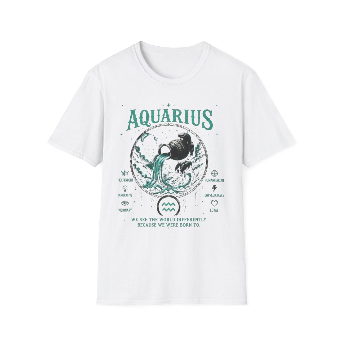Aquarius Zodiac T-Shirt — Water Bearer Astrology Tee