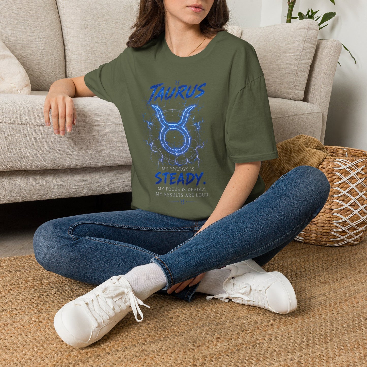 Taurus Zodiac T-Shirt — 'Taurus Steady' Astrology Tee