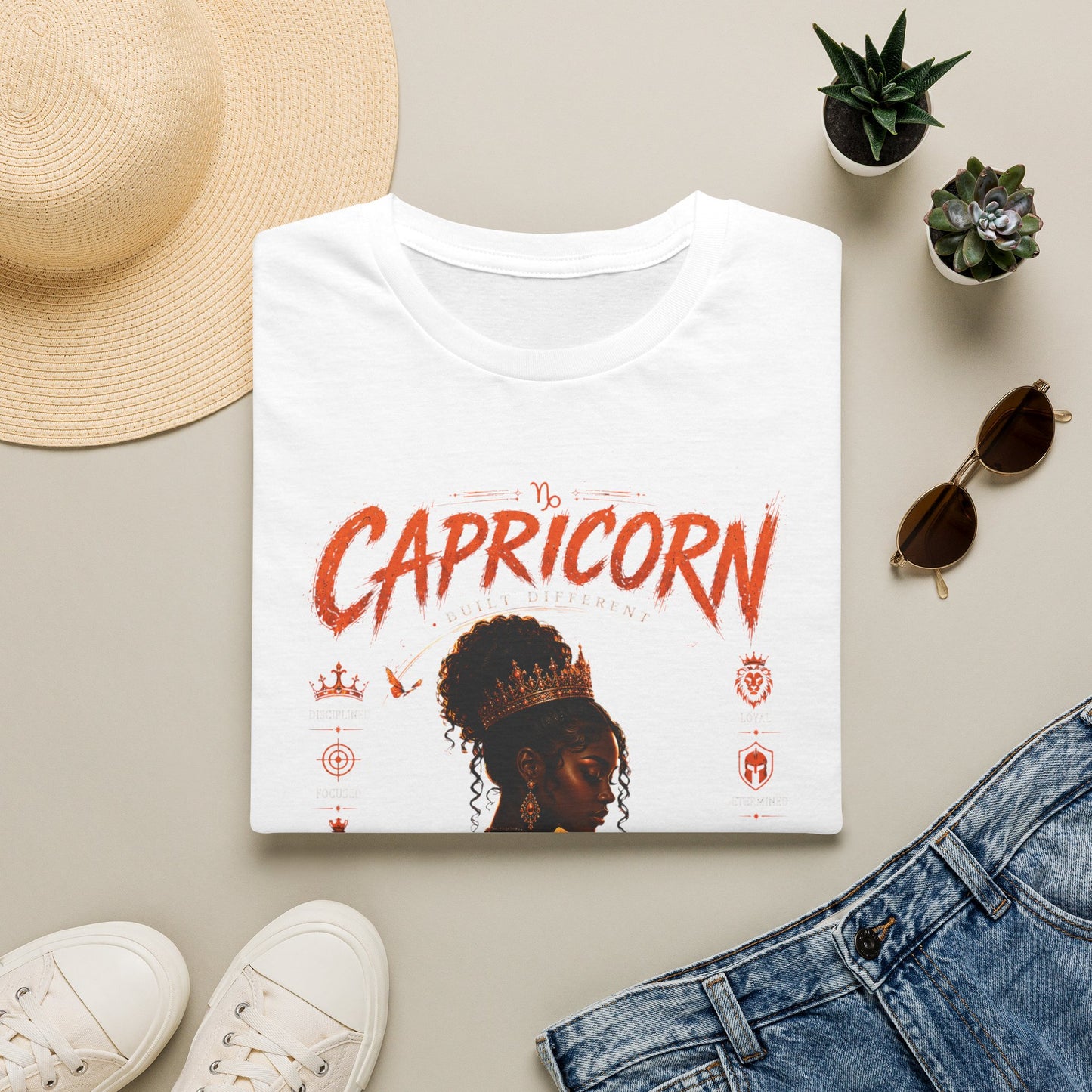 Capricorn Zodiac T‑Shirt — Black Girl Magic Astrology Tee