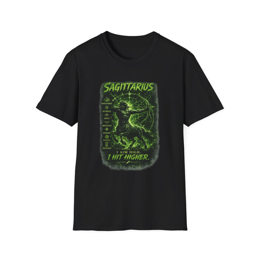 Sagittarius Constellation T-Shirt — 'I Aim High' Astrological Tee
