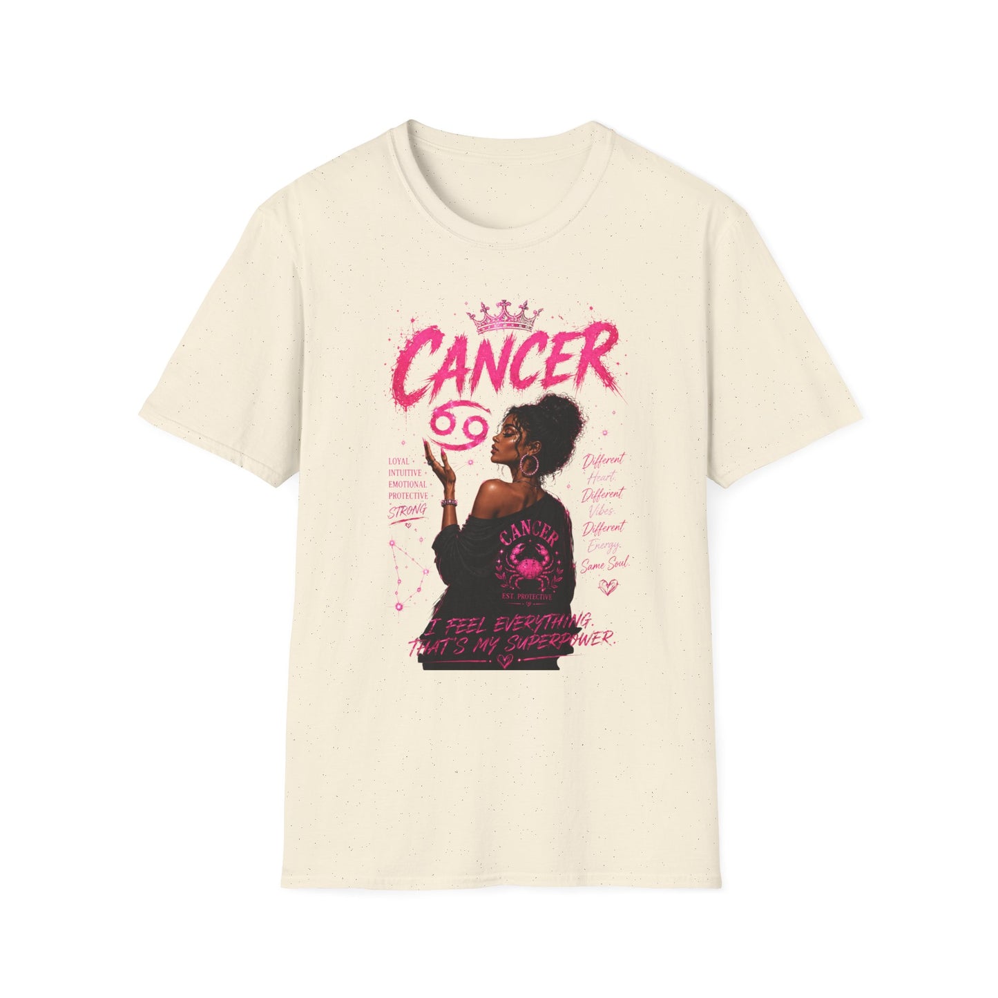 Cancer Zodiac T‑Shirt — Proud Black Woman Astrology Tee