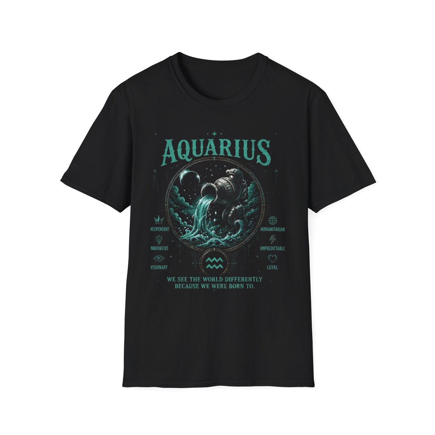 Aquarius Zodiac T-Shirt — Water Bearer Astrology Tee