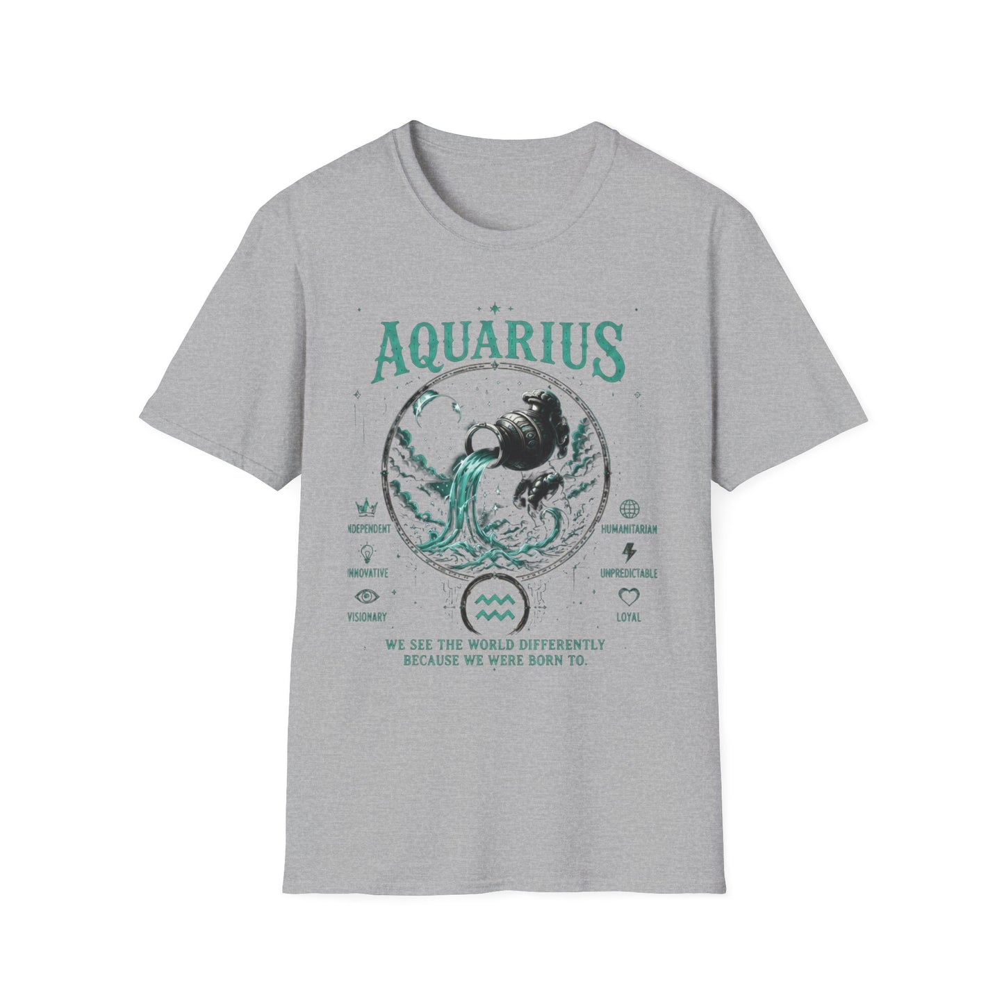 Aquarius Zodiac T-Shirt — Water Bearer Astrology Tee