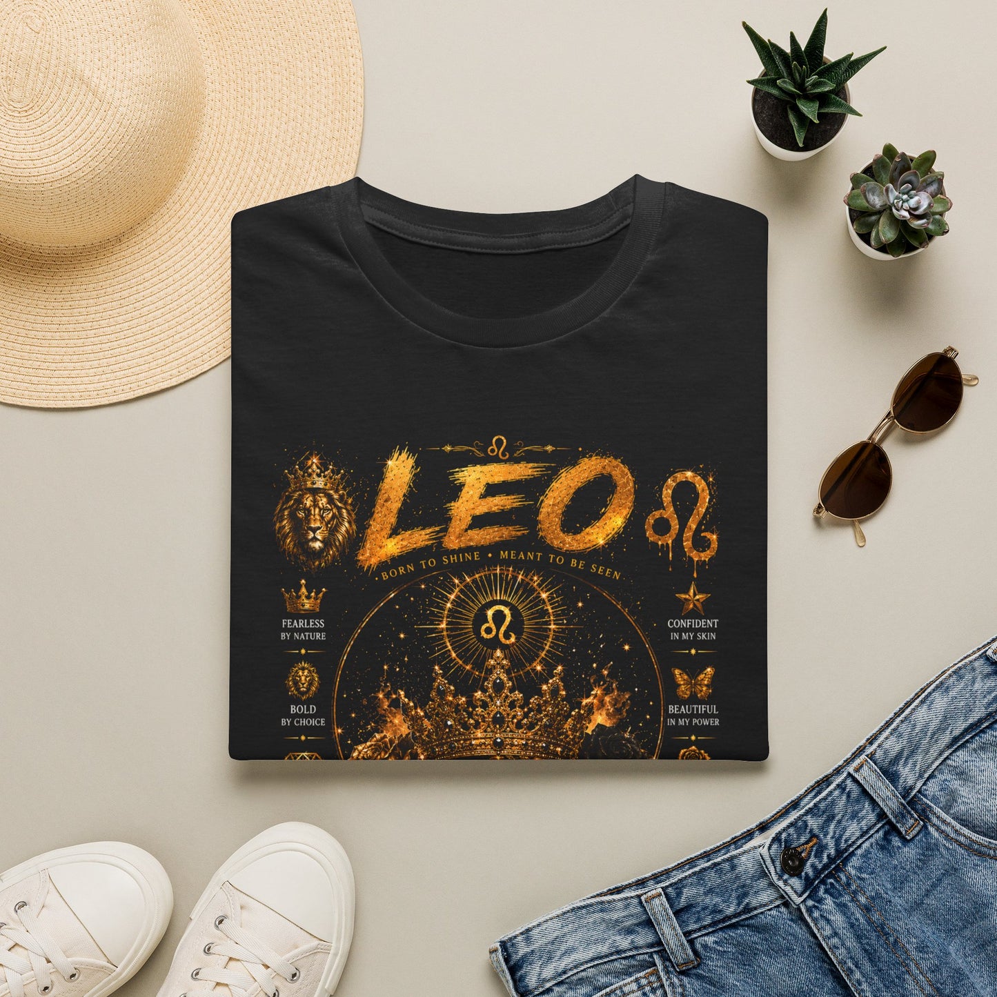 Leo Zodiac T-Shirt — 'Made to Stand Out' Astrology Tee