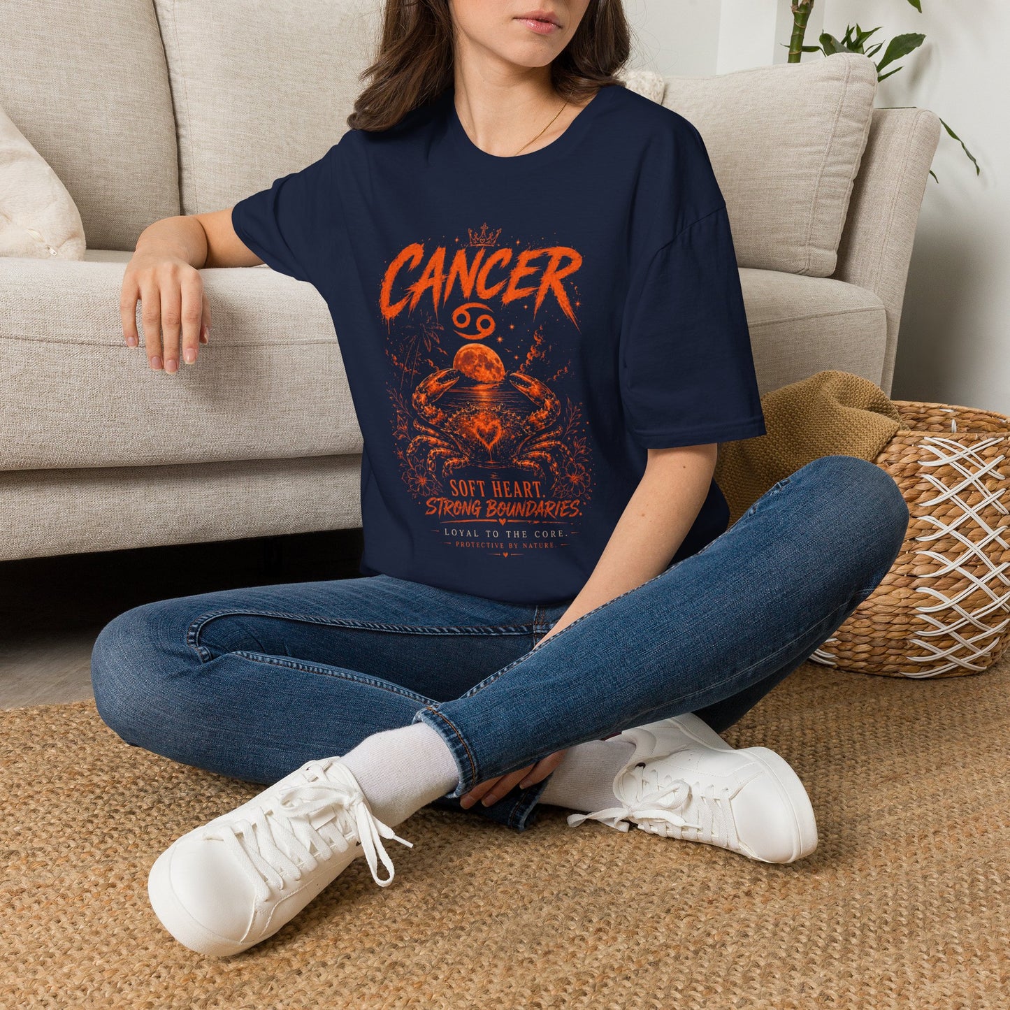 Cancer Zodiac T‑Shirt — Strong Boundaries Cancer Sign Tee