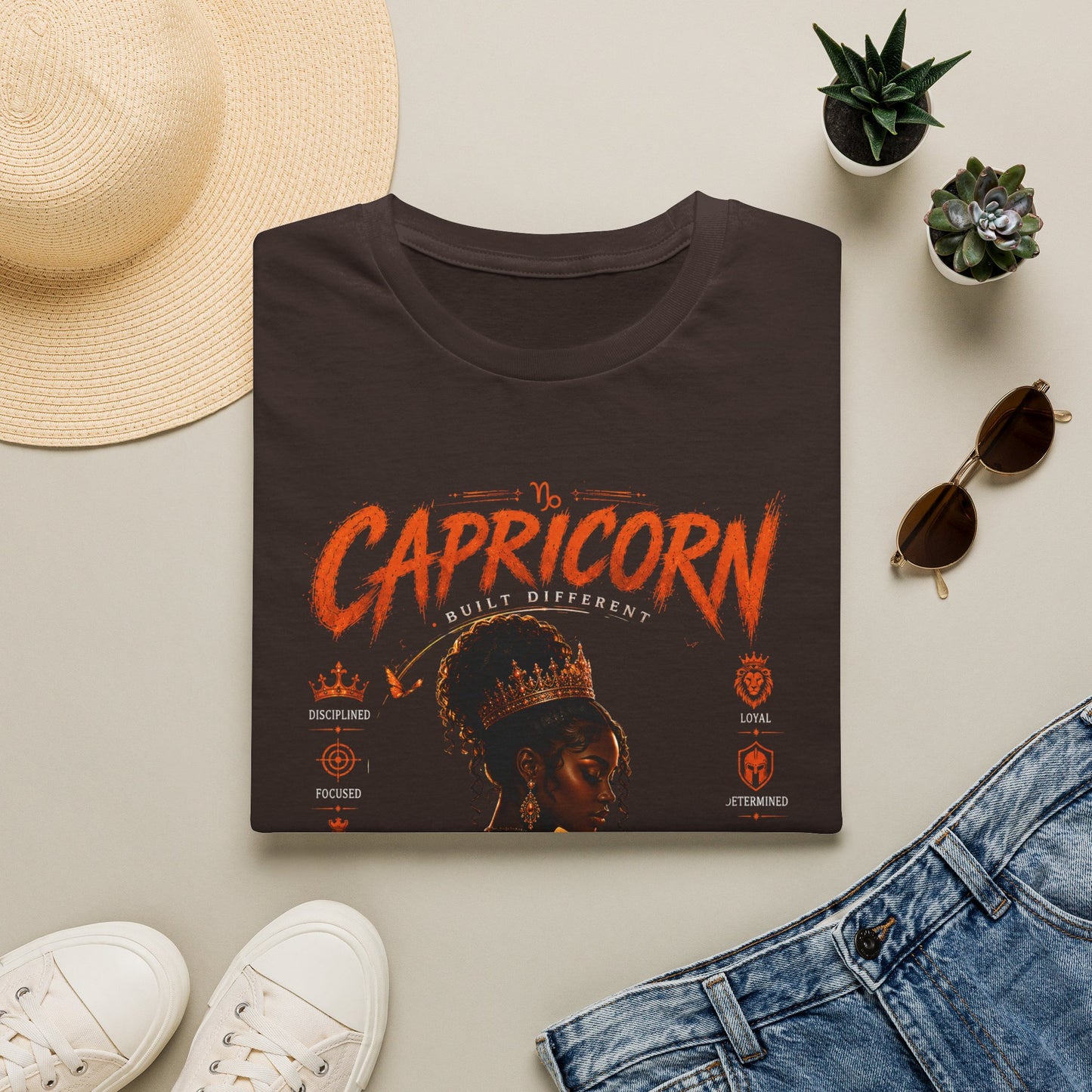 Capricorn Zodiac T‑Shirt — Black Girl Magic Astrology Tee