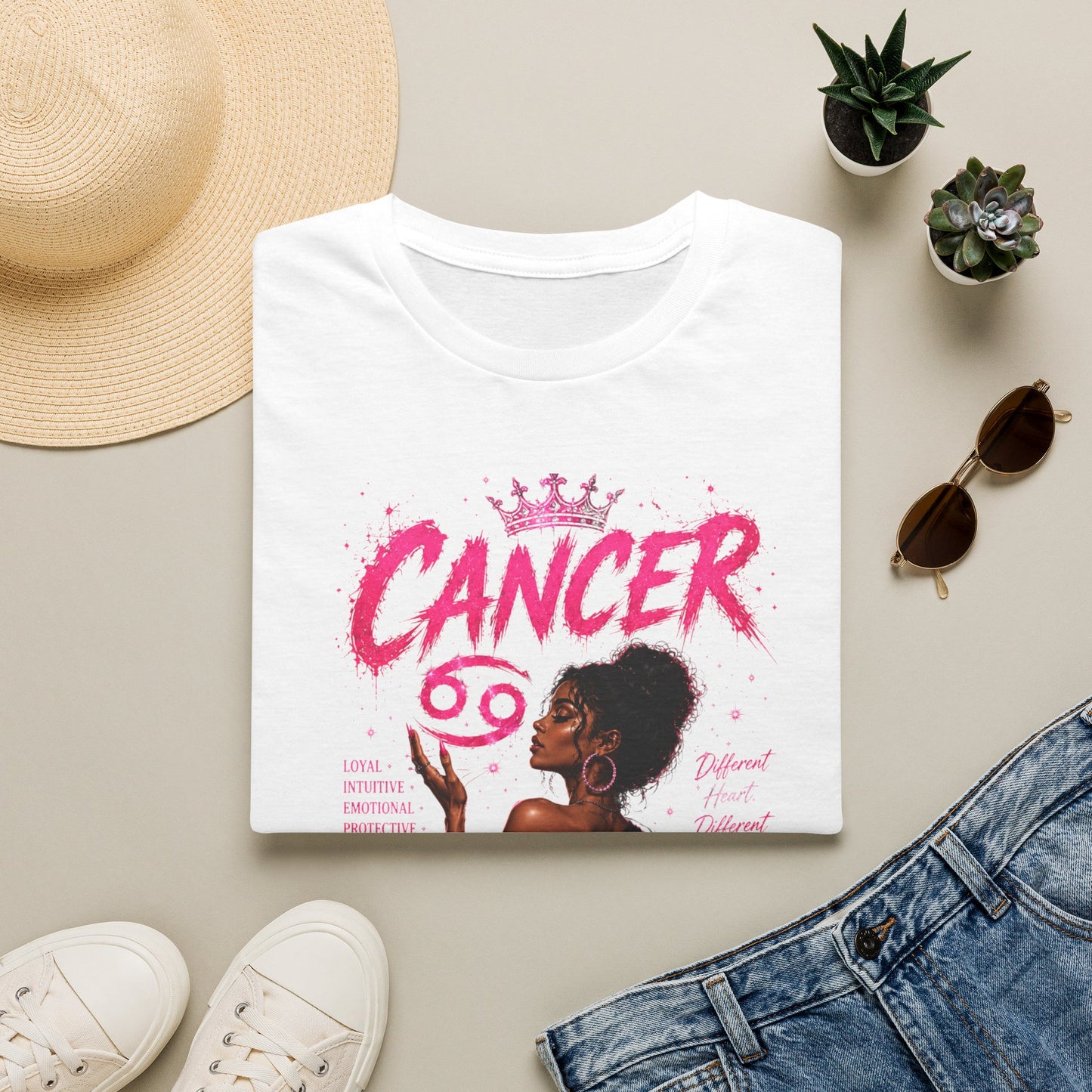 Cancer Zodiac T‑Shirt — Proud Black Woman Astrology Tee