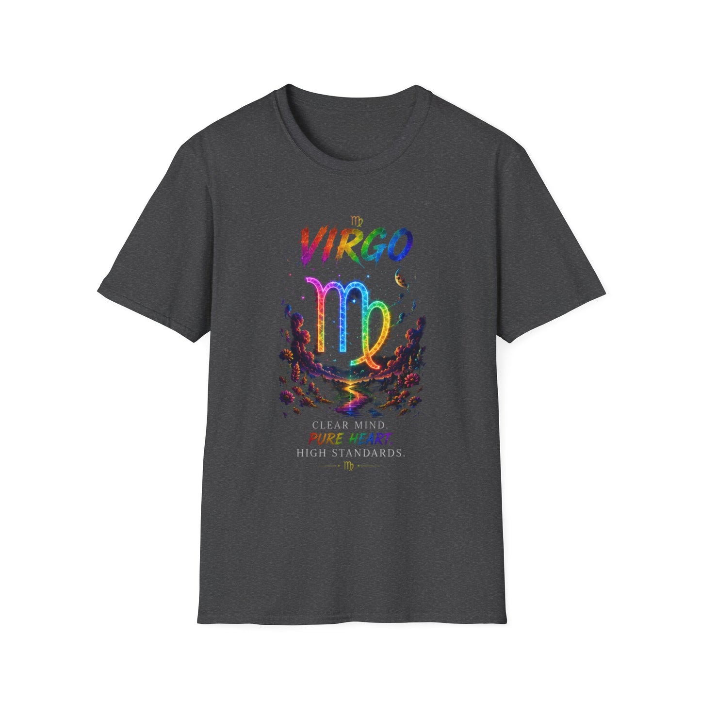 Virgo Rainbow Zodiac T-Shirt — Colorful Virgo Astrology Tee