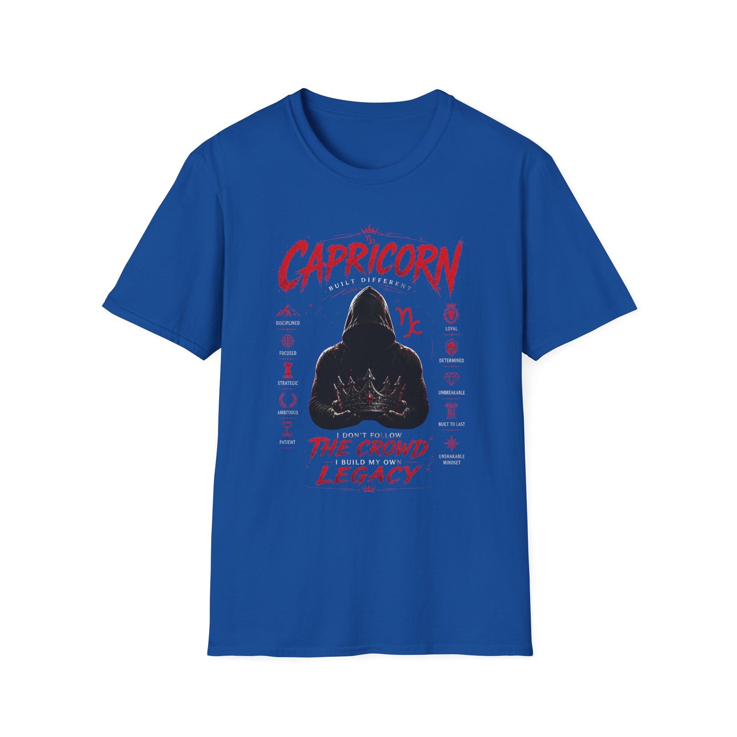 Capricorn Zodiac T‑Shirt — "The Crowd, The Legacy" Astrology Tee
