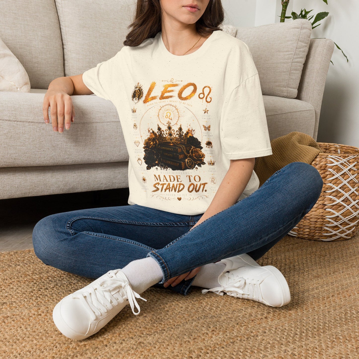 Leo Zodiac T-Shirt — 'Made to Stand Out' Astrology Tee