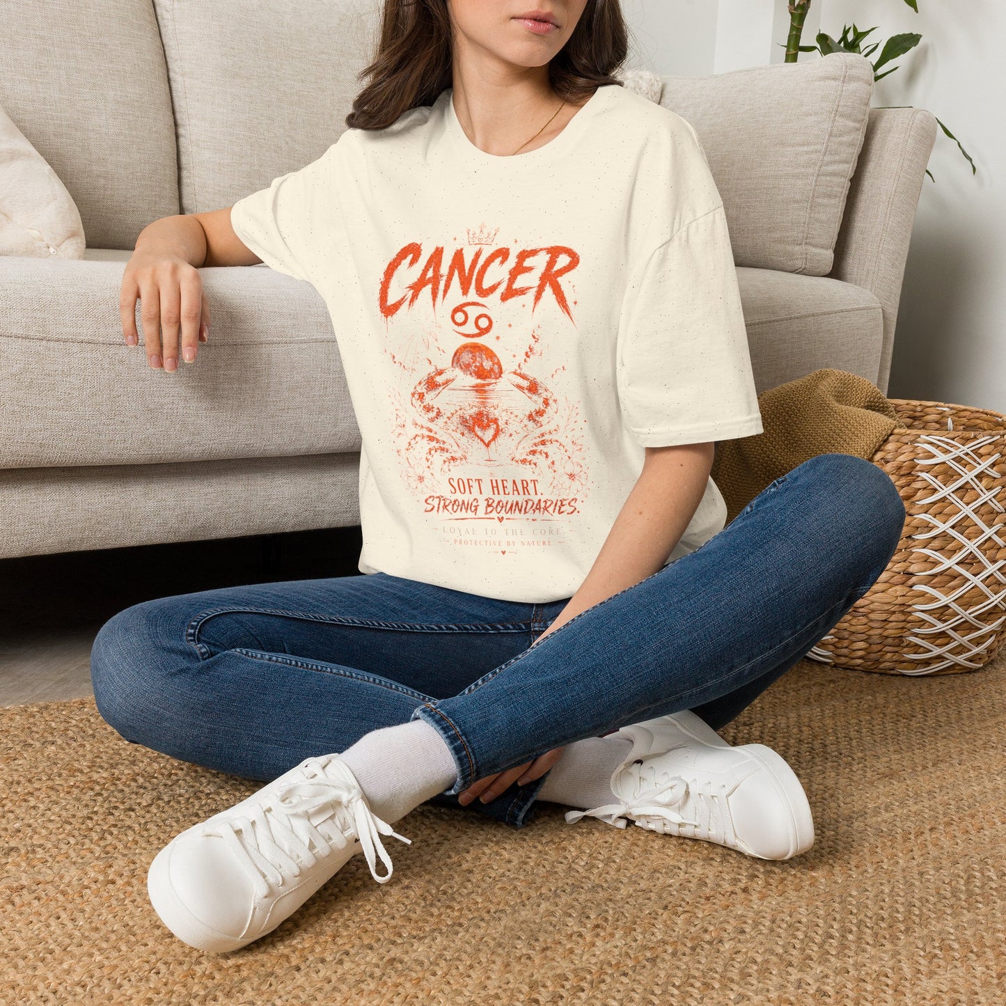 Cancer Zodiac T‑Shirt — Strong Boundaries Cancer Sign Tee