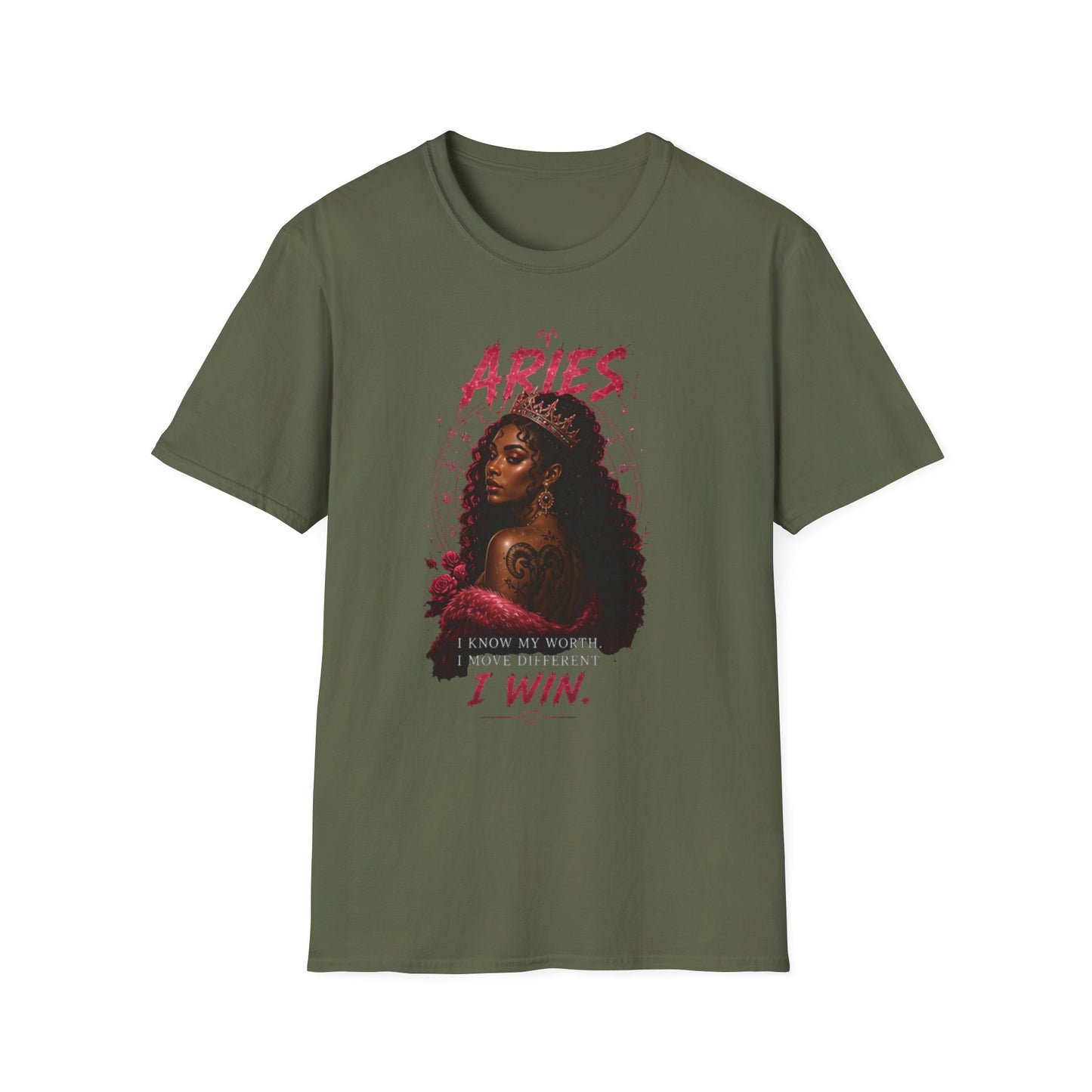 Aries Zodiac T-Shirt — 'Aries I Win' Bold Astrological Tee