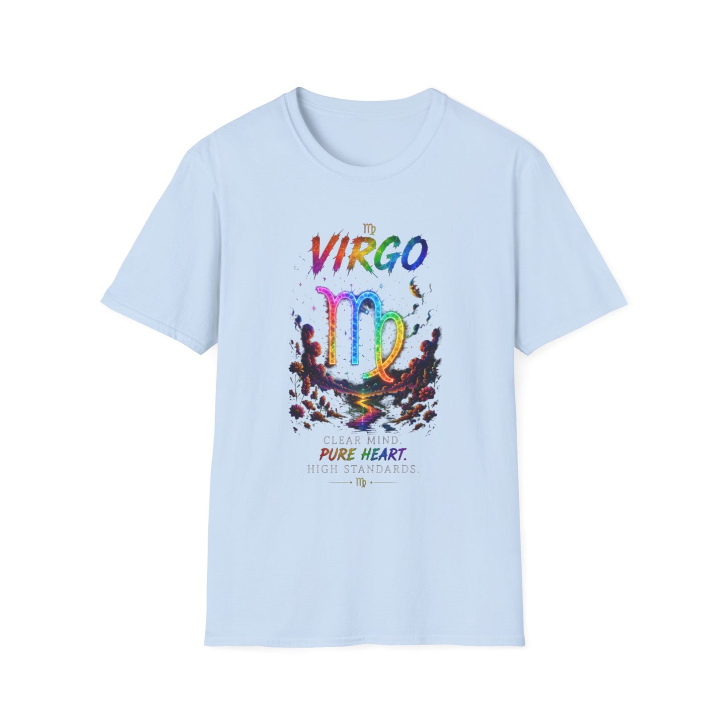 Virgo Rainbow Zodiac T-Shirt — Colorful Virgo Astrology Tee