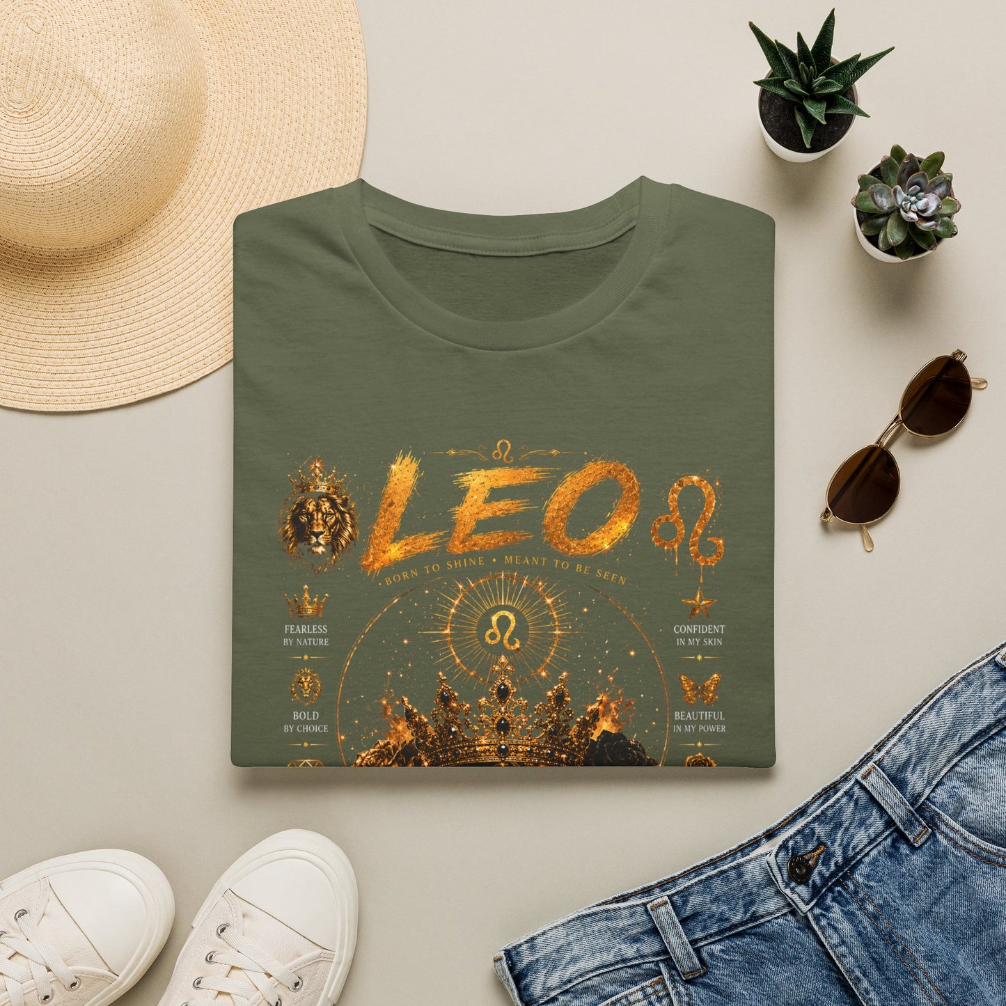 Leo Zodiac T-Shirt — 'Made to Stand Out' Astrology Tee