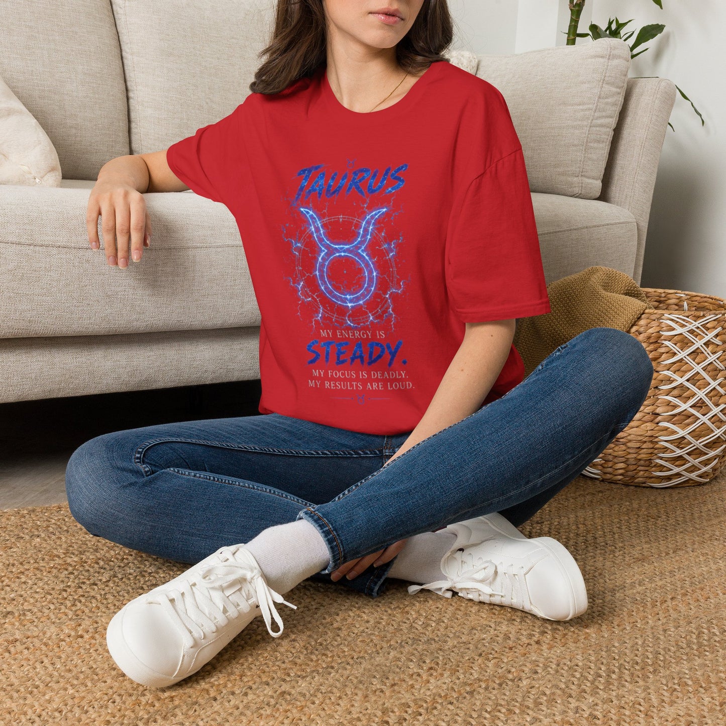 Taurus Zodiac T-Shirt — 'Taurus Steady' Astrology Tee