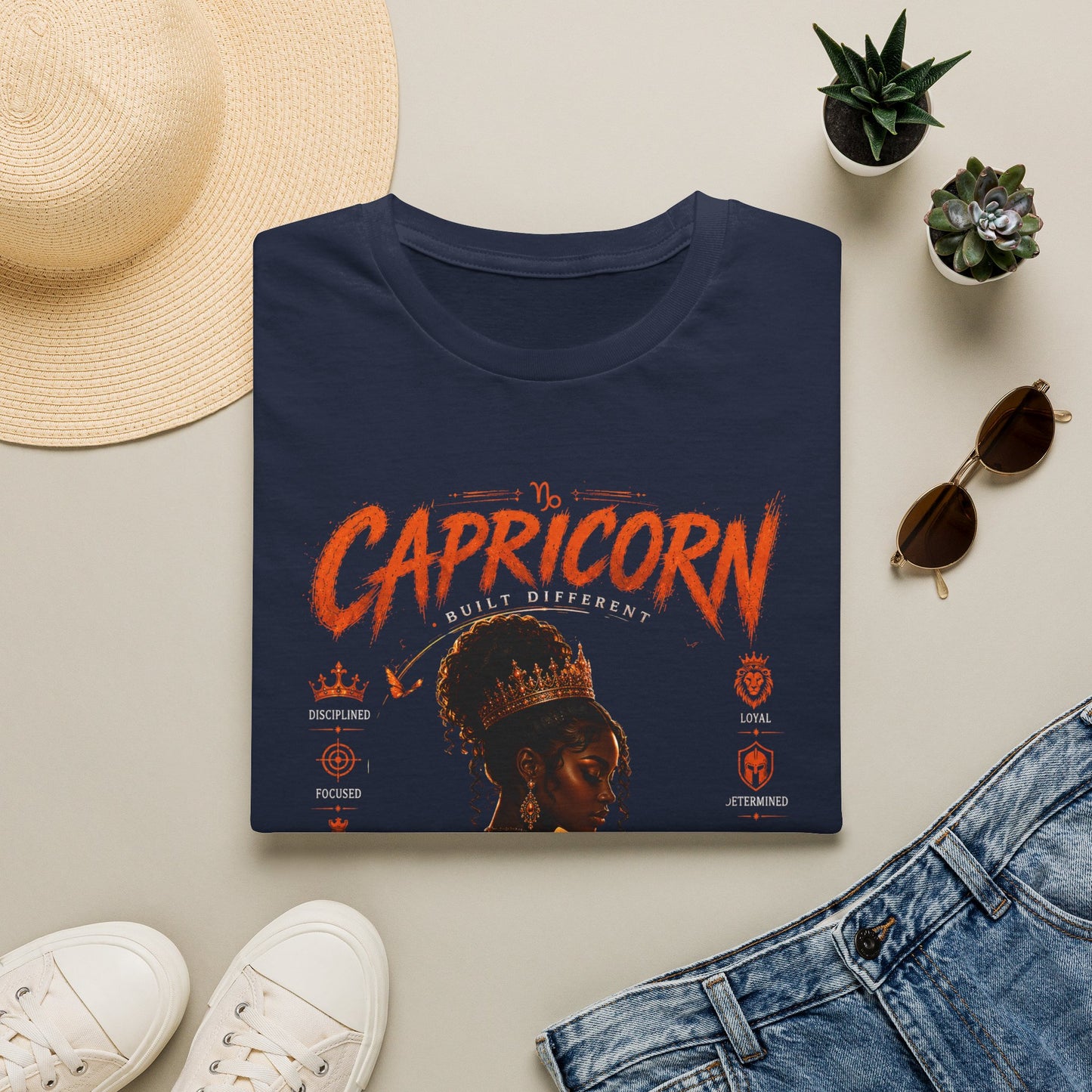 Capricorn Zodiac T‑Shirt — Black Girl Magic Astrology Tee