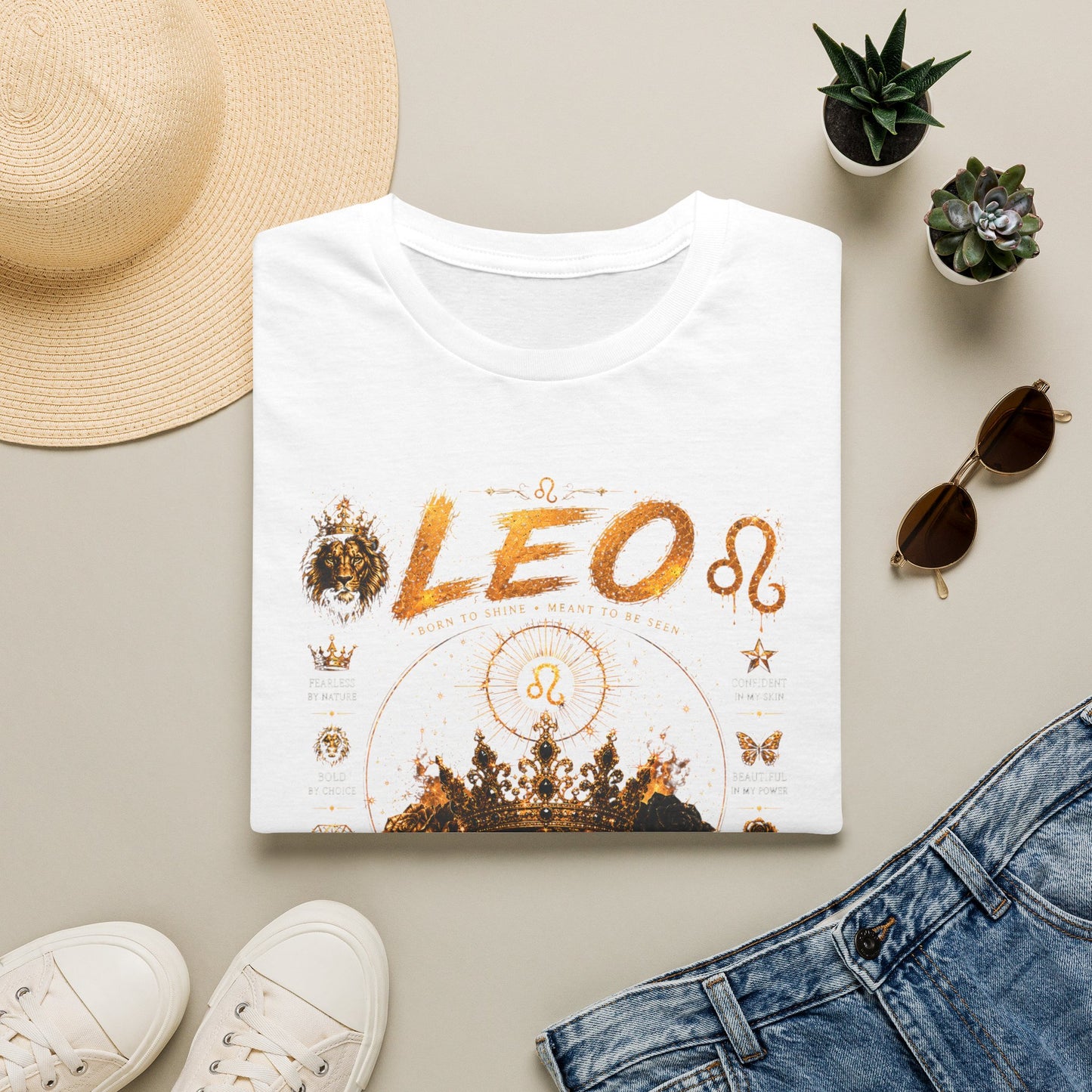 Leo Zodiac T-Shirt — 'Made to Stand Out' Astrology Tee