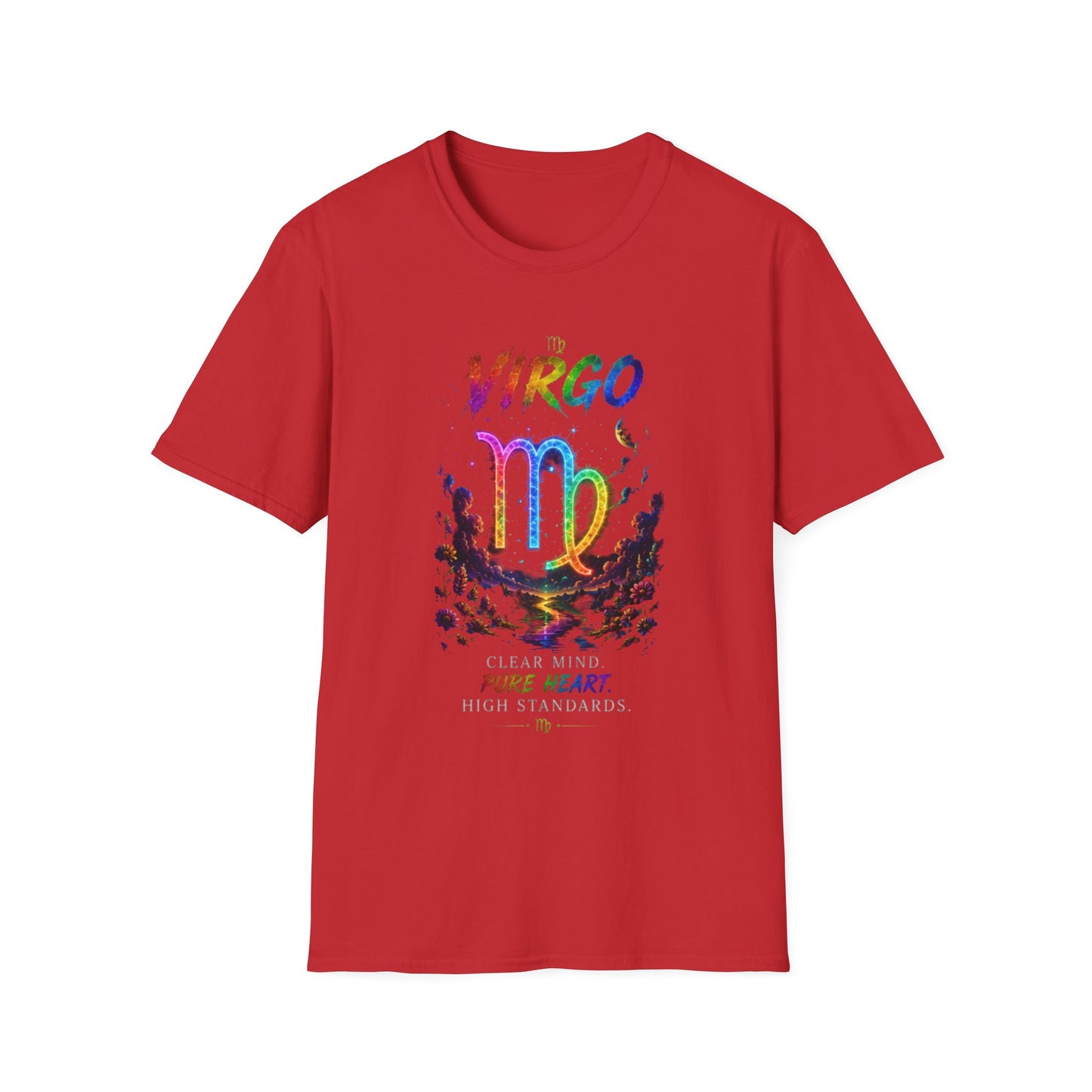 Virgo Rainbow Zodiac T-Shirt — Colorful Virgo Astrology Tee