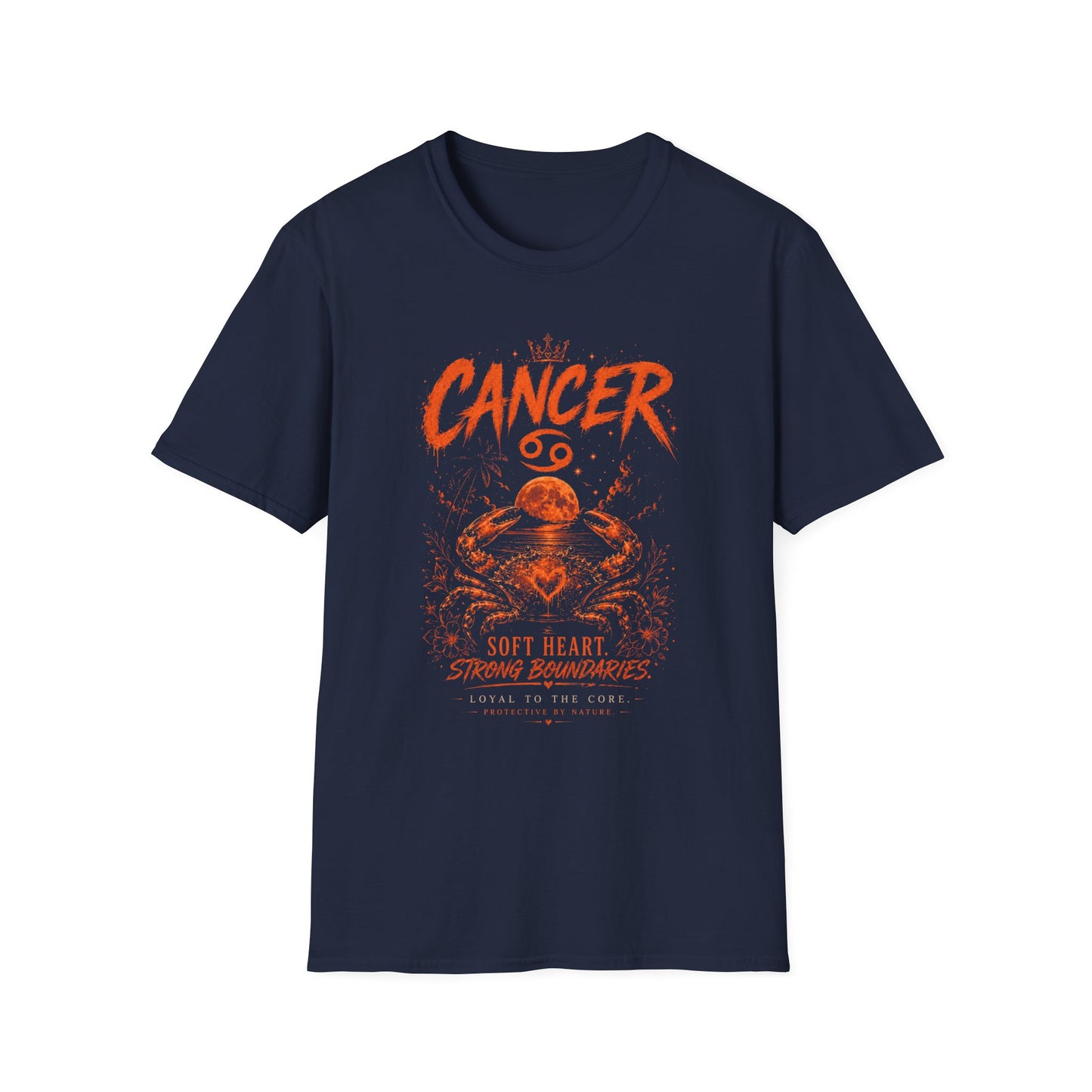 Cancer Zodiac T‑Shirt — Strong Boundaries Cancer Sign Tee