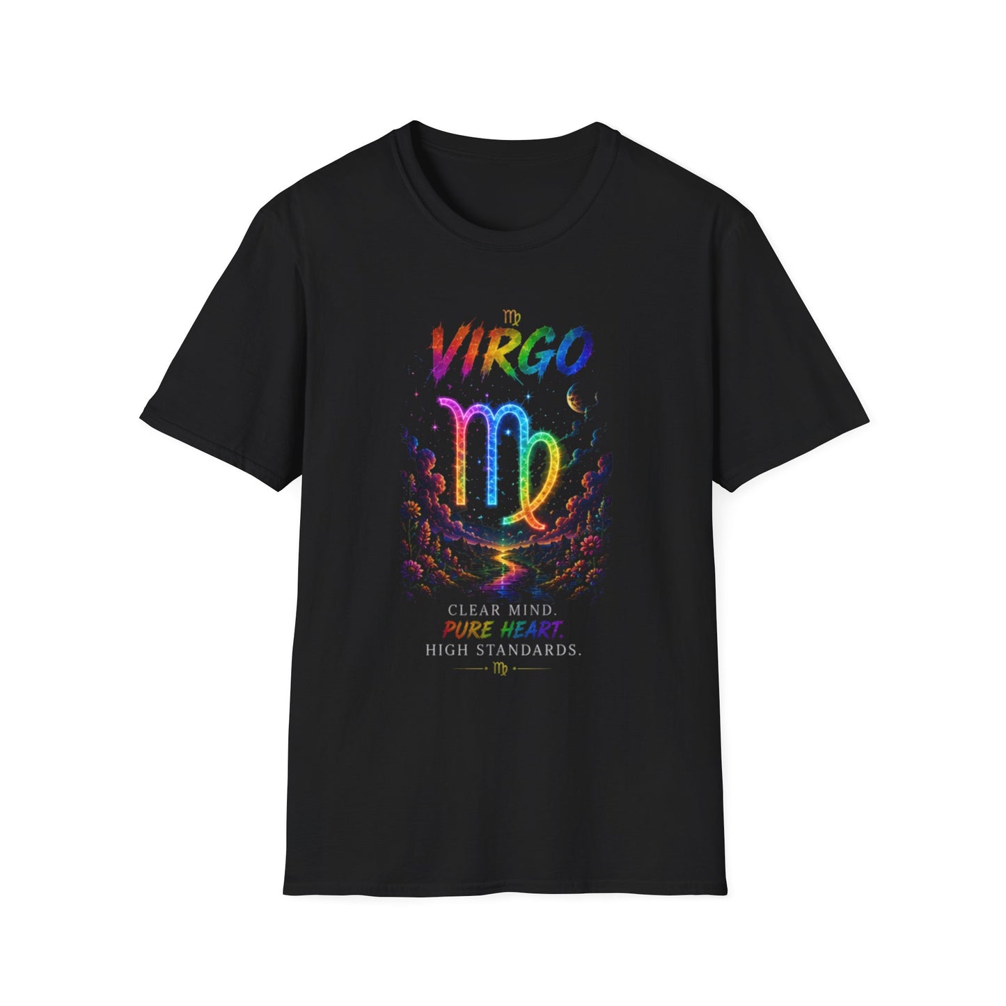 Virgo Rainbow Zodiac T-Shirt — Colorful Virgo Astrology Tee