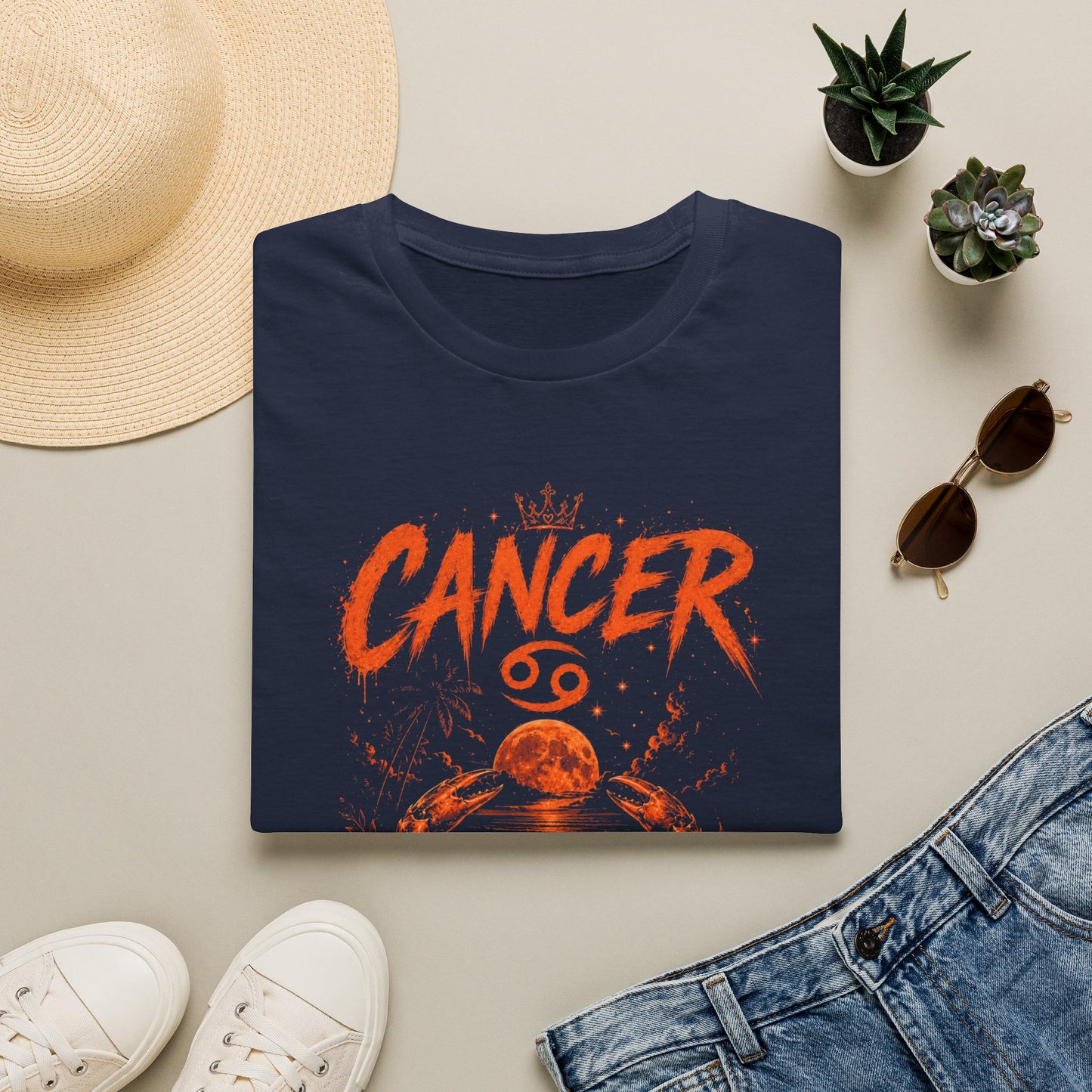 Cancer Zodiac T‑Shirt — Strong Boundaries Cancer Sign Tee