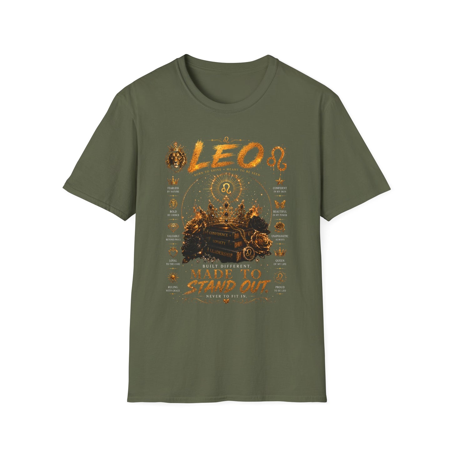 Leo Zodiac T-Shirt — 'Made to Stand Out' Astrology Tee