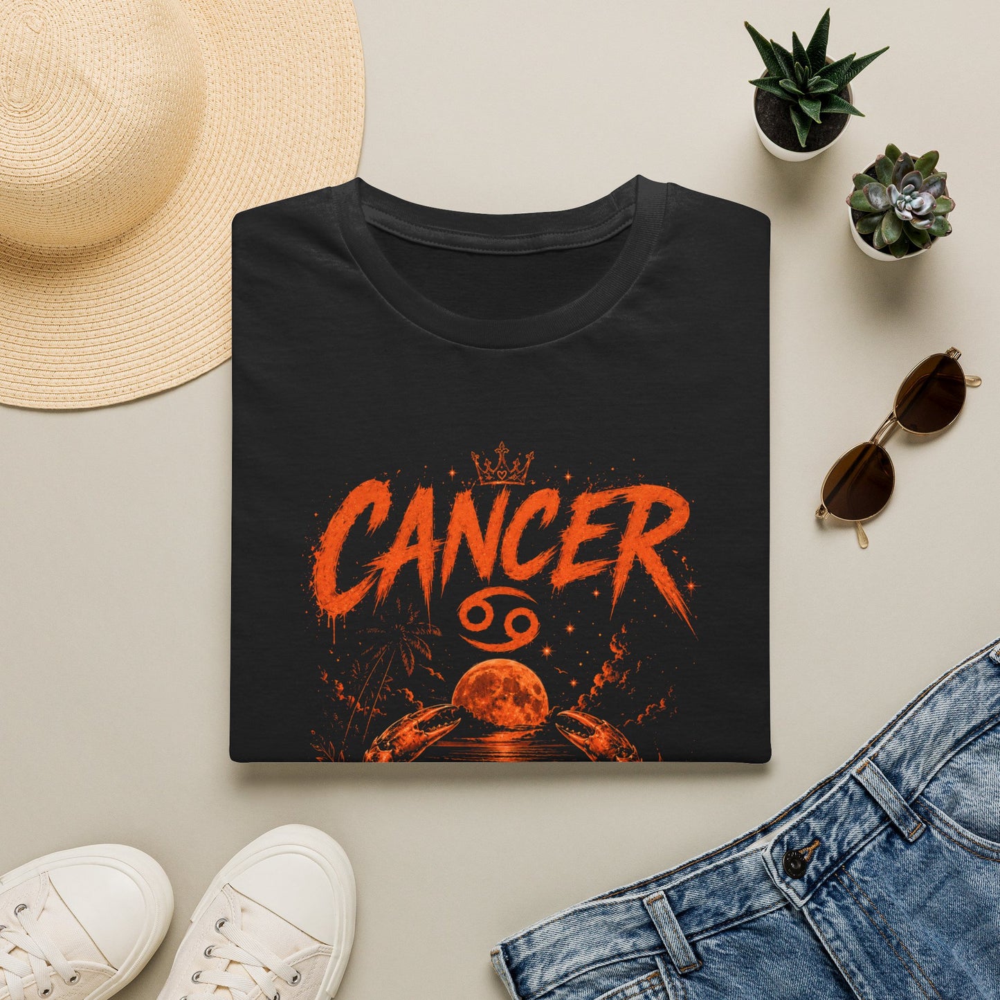 Cancer Zodiac T‑Shirt — Strong Boundaries Cancer Sign Tee