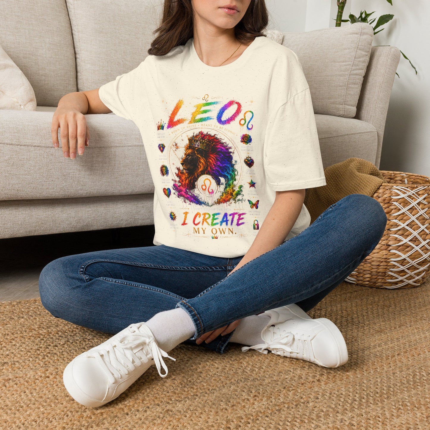 Leo Zodiac T‑Shirt — 'I Create My Own' Pride Lion Astrology Tee