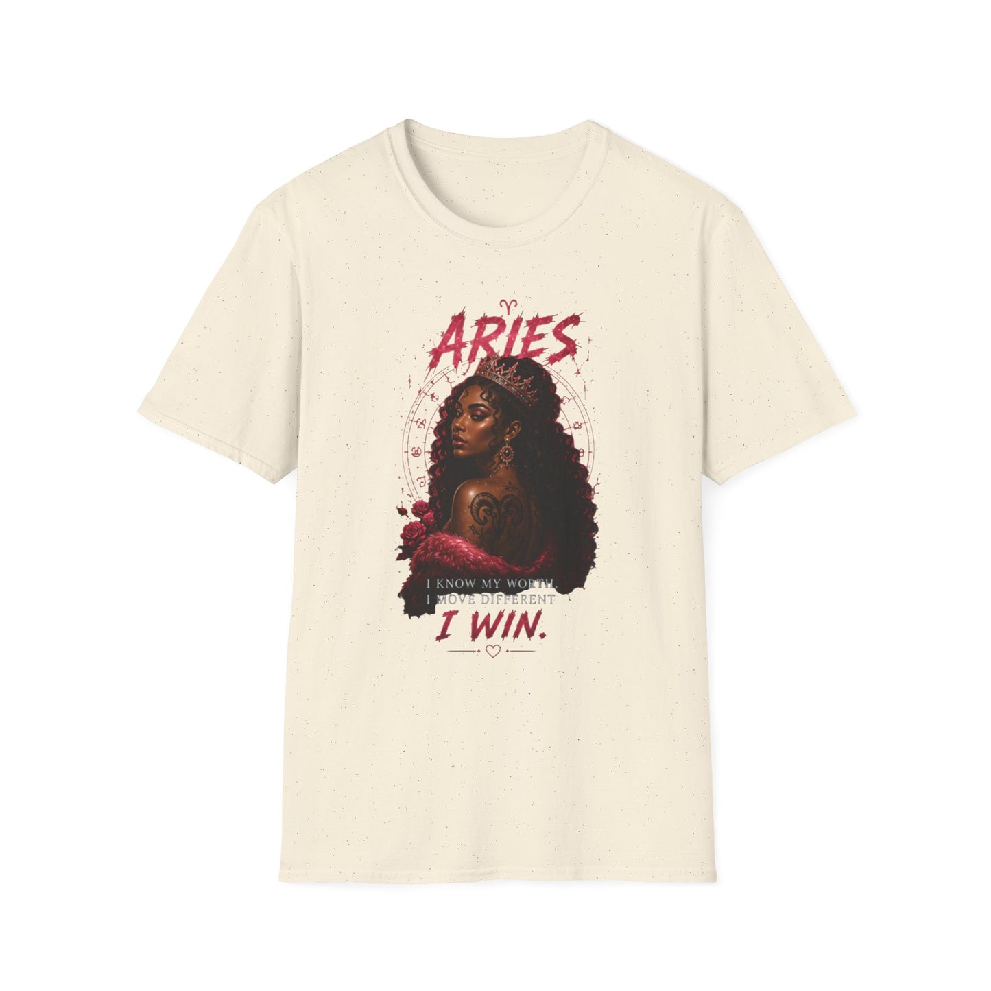Aries Zodiac T-Shirt — Bold 'Aries I Win' Astrological Graphic Tee