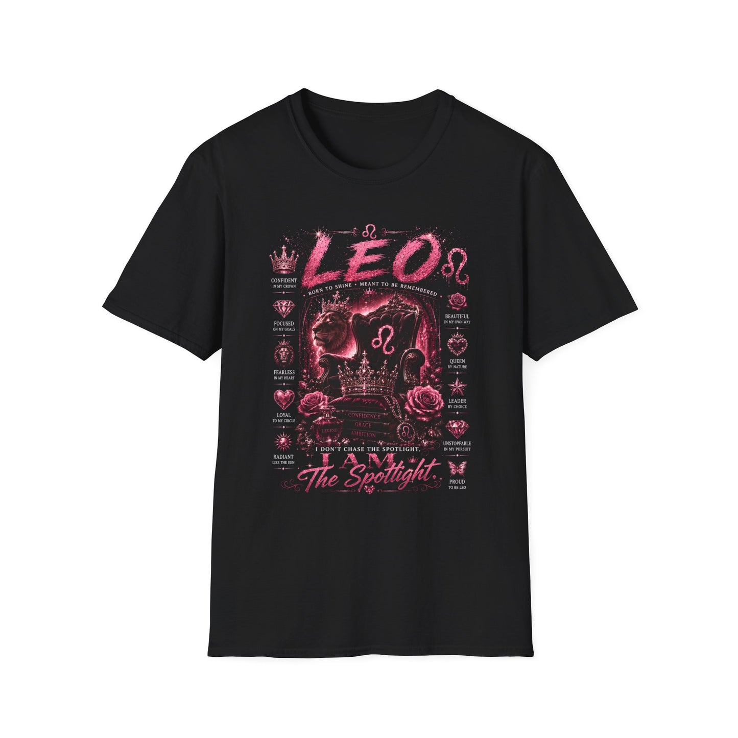 Leo Zodiac T-Shirt — I Am The Spotlight Astrology Tee