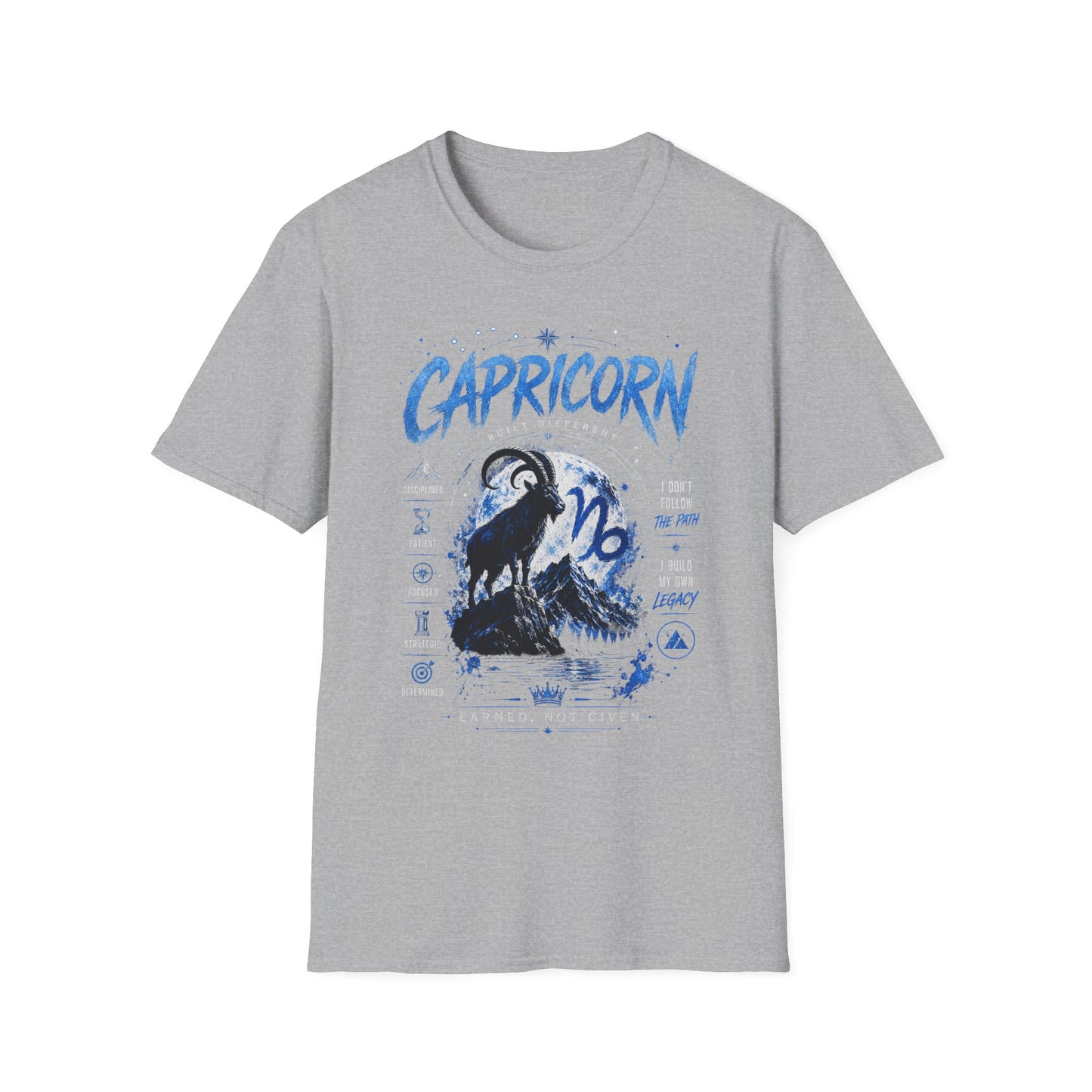 Capricorn Zodiac T-Shirt — Illustrated Goat Astrology Tee
