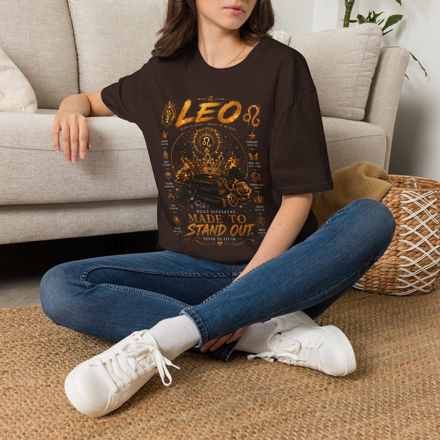 Leo Zodiac T-Shirt — 'Made to Stand Out' Astrology Tee