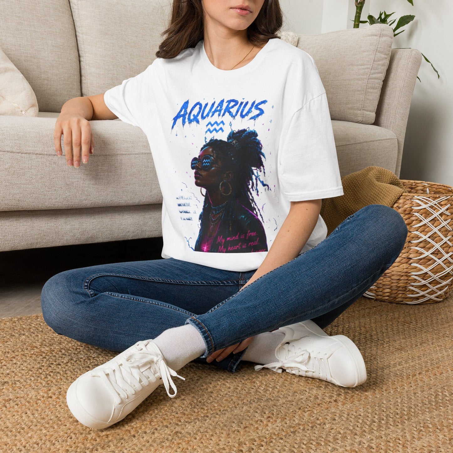 Aquarius Zodiac T-Shirt — Afrocentric Horoscope Tee