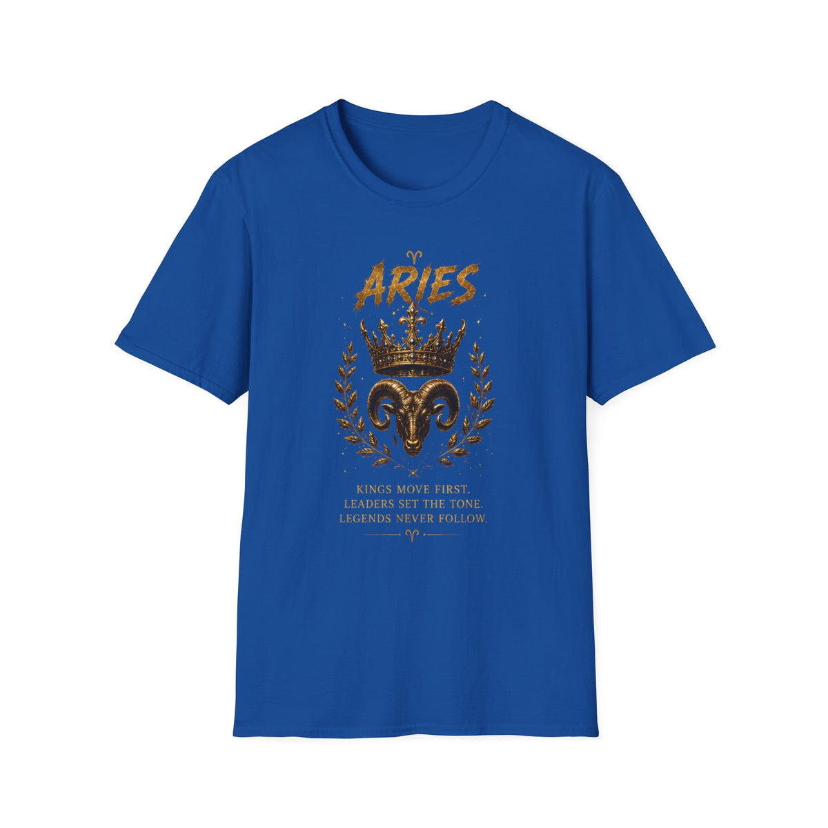 Aries Zodiac T‑Shirt — Ram Crown Astrology Tee