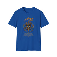 Aries Zodiac T‑Shirt — Ram Crown Astrology Tee