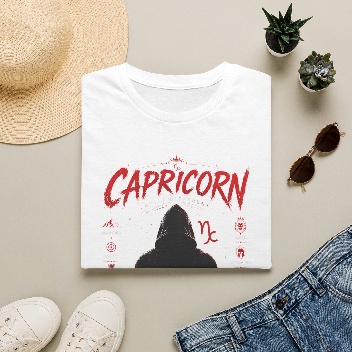 Capricorn Zodiac T‑Shirt — "The Crowd, The Legacy" Astrology Tee