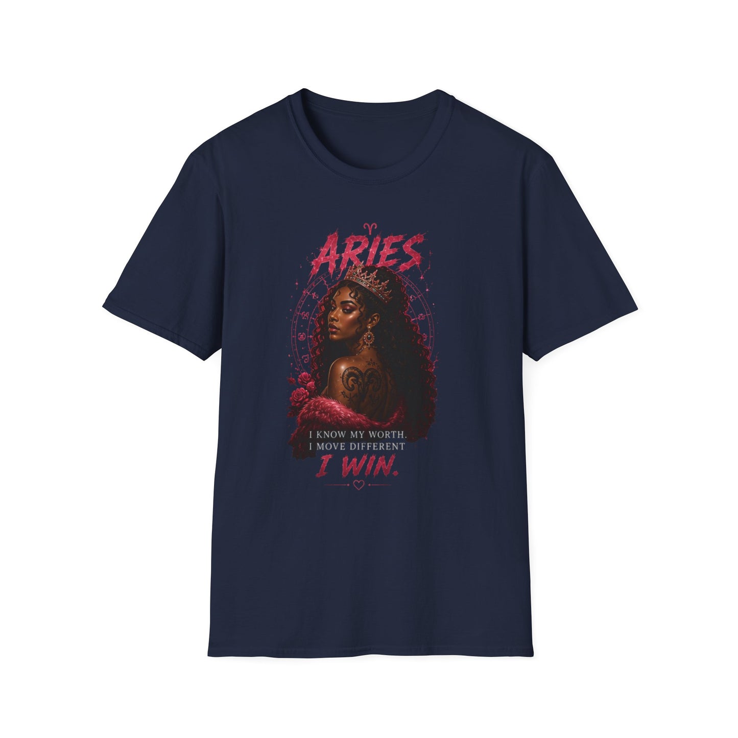 Aries Zodiac T-Shirt — 'Aries I Win' Bold Astrological Tee