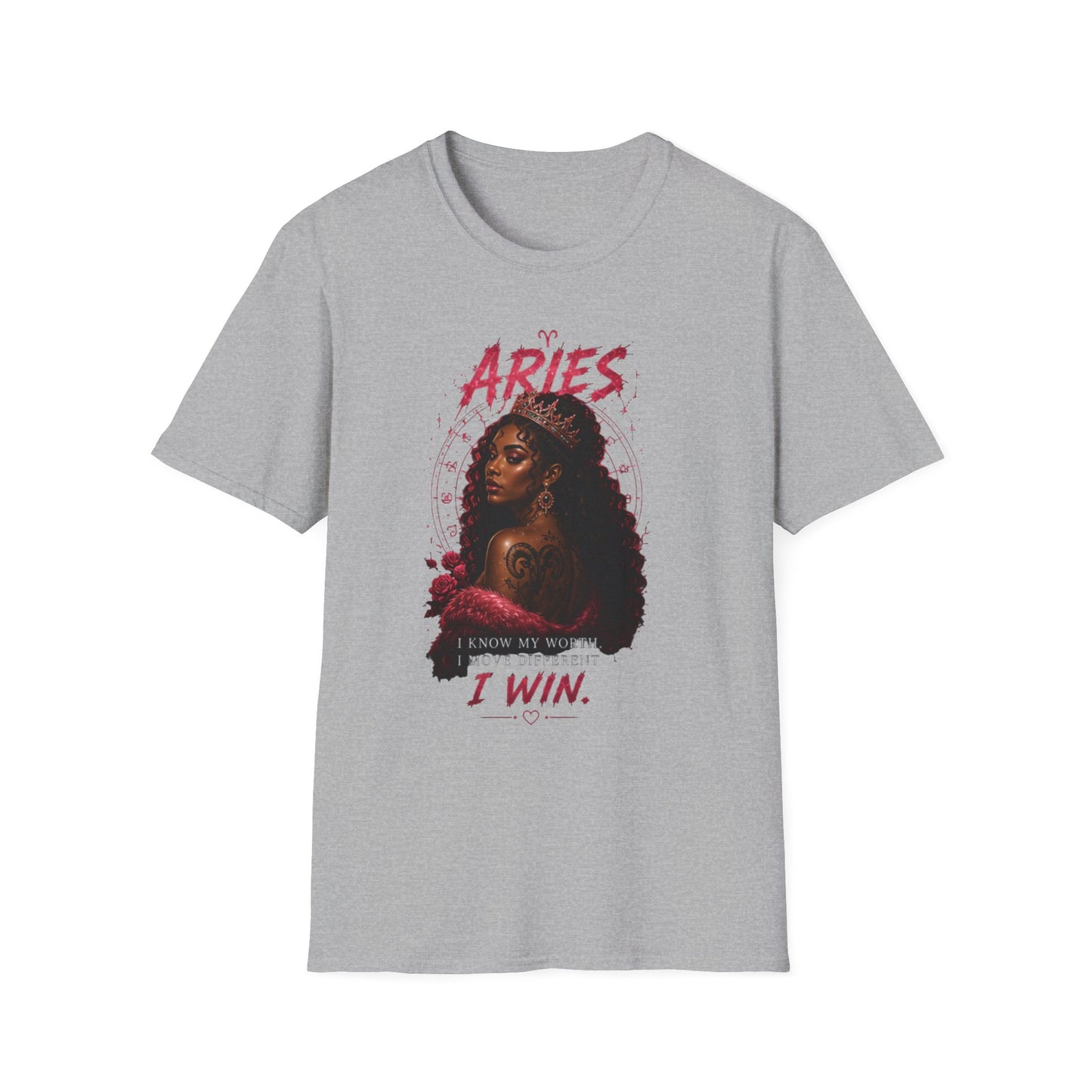 Aries Zodiac T-Shirt — 'Aries I Win' Bold Astrological Tee