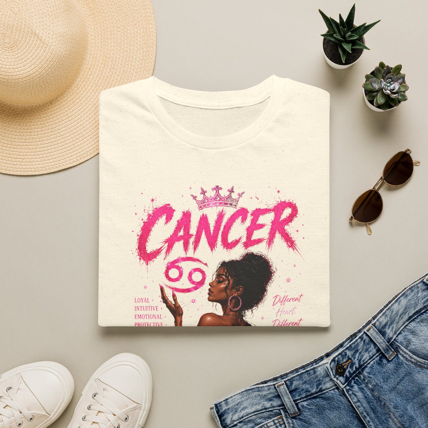 Cancer Zodiac T‑Shirt — Proud Black Woman Astrology Tee