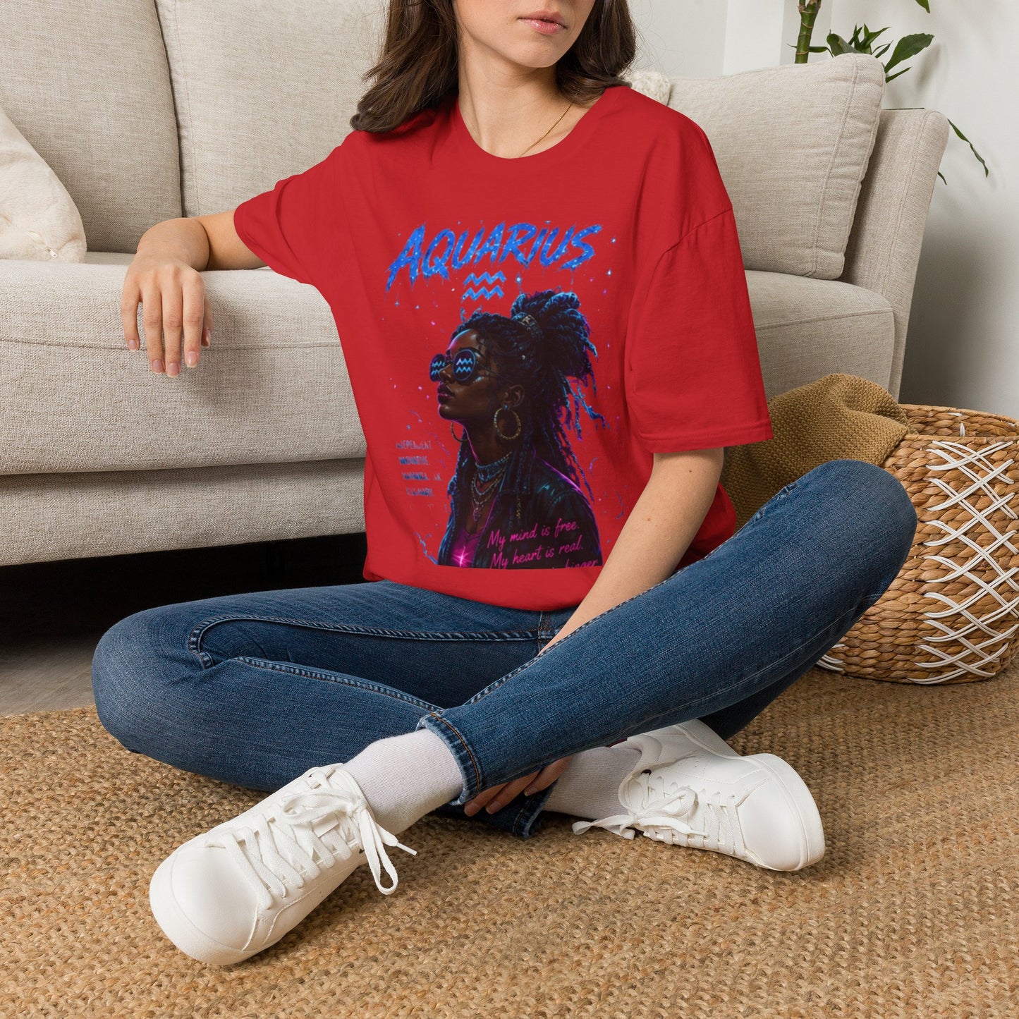 Aquarius Zodiac T-Shirt — Afrocentric Horoscope Tee