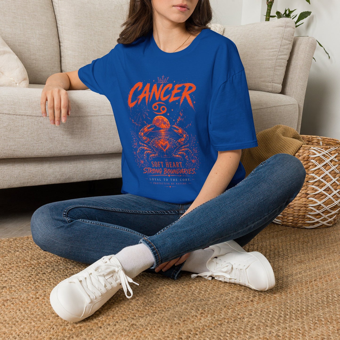Cancer Zodiac T‑Shirt — Strong Boundaries Cancer Sign Tee